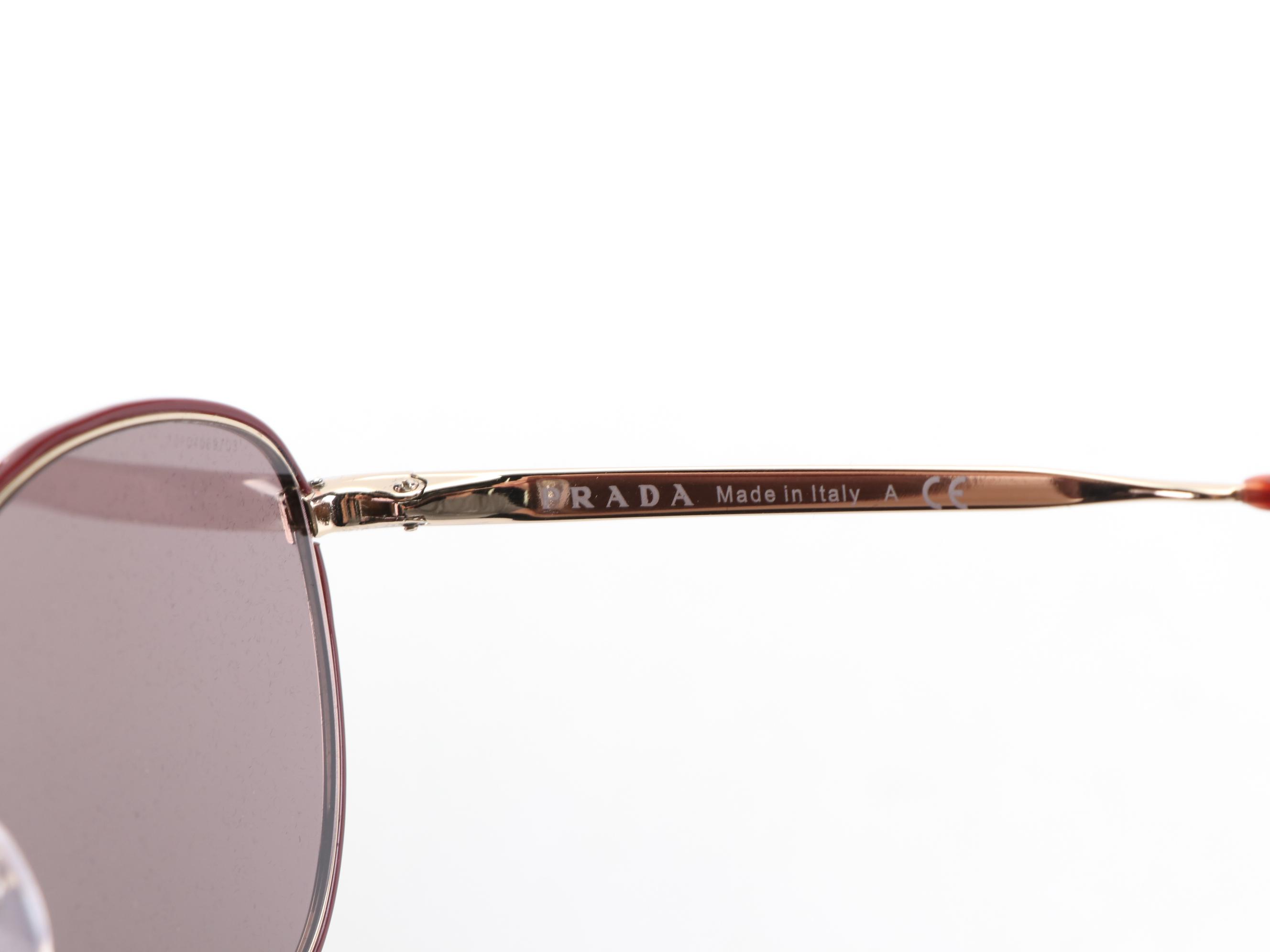 Prada SPR63T Aviator Sunglasses with Case and Box