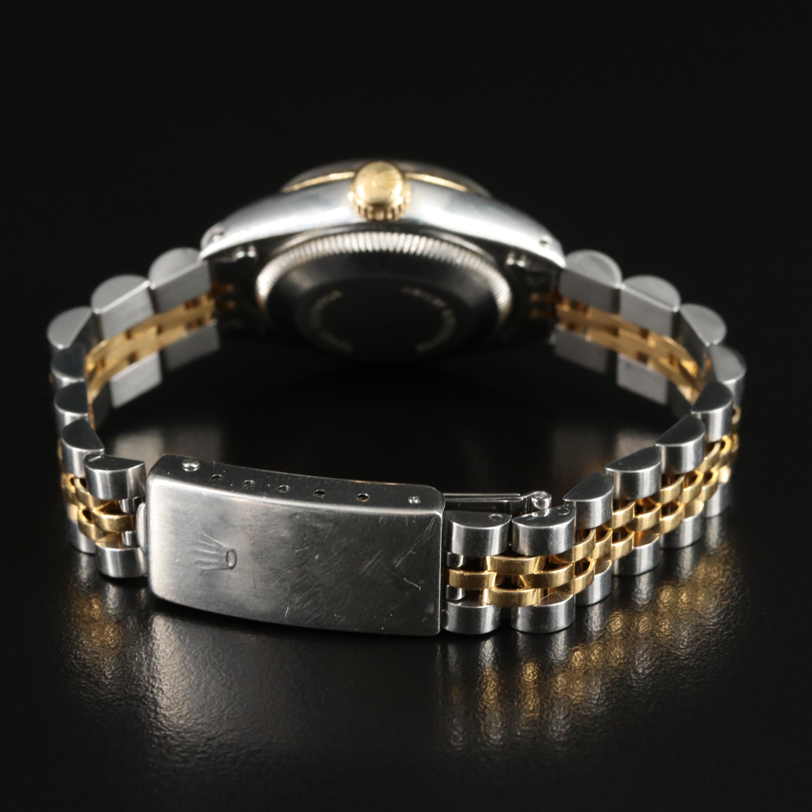 Rolex Custom Diamond Dial Oyster Perpetual Datejust Watch