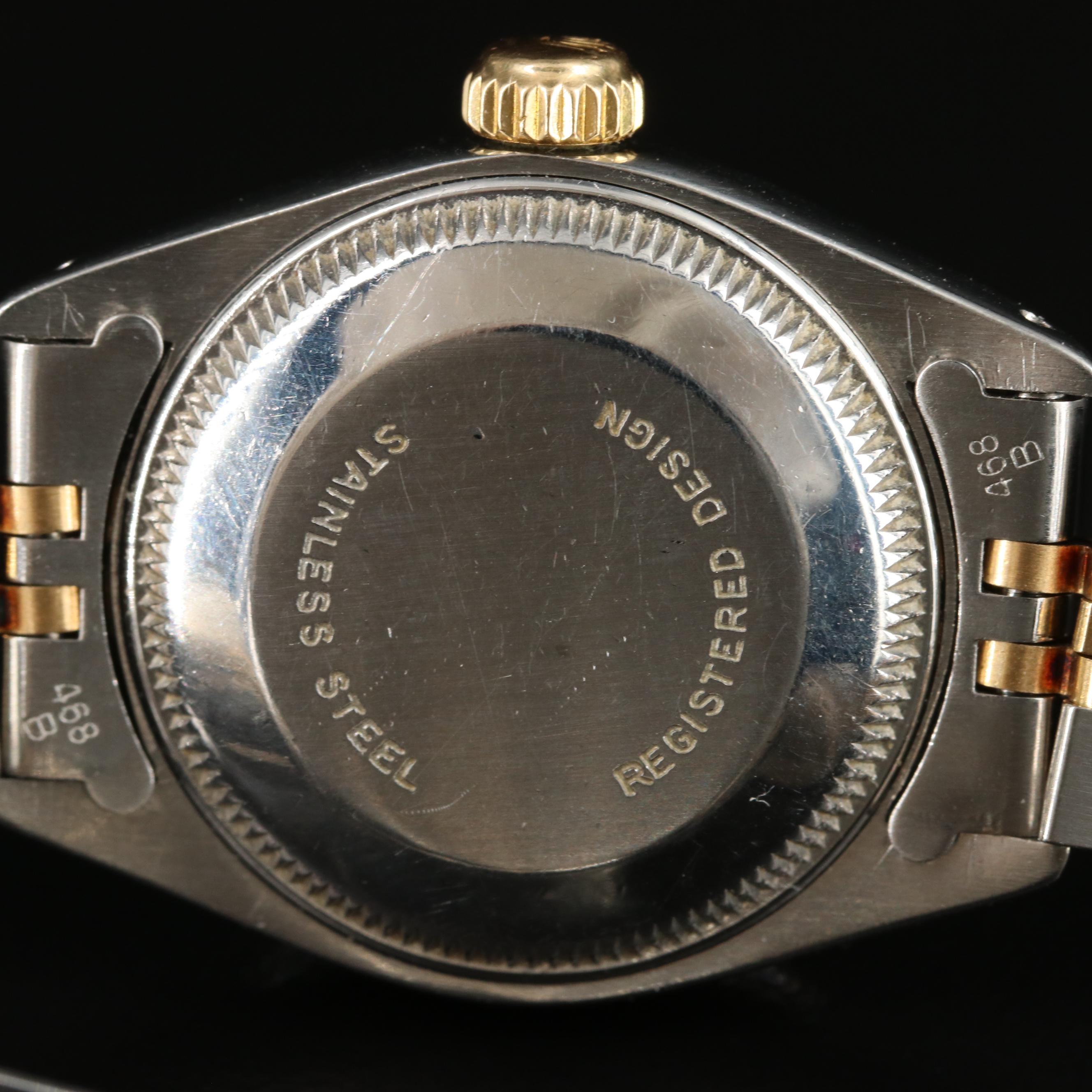 Rolex Custom Diamond Dial Oyster Perpetual Datejust Watch