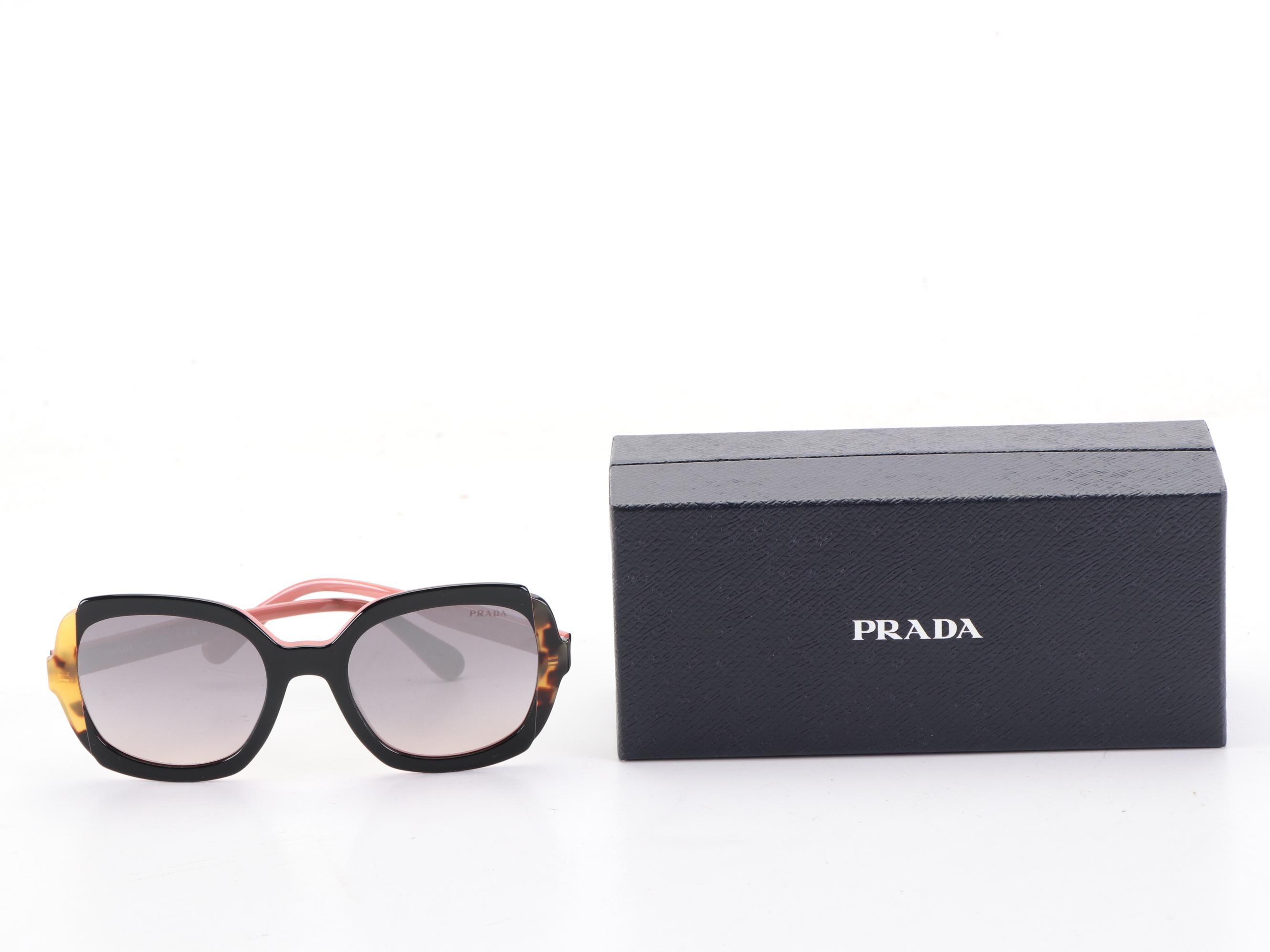 Prada SPR 16U Butterfly Sunglasses with Case and Box