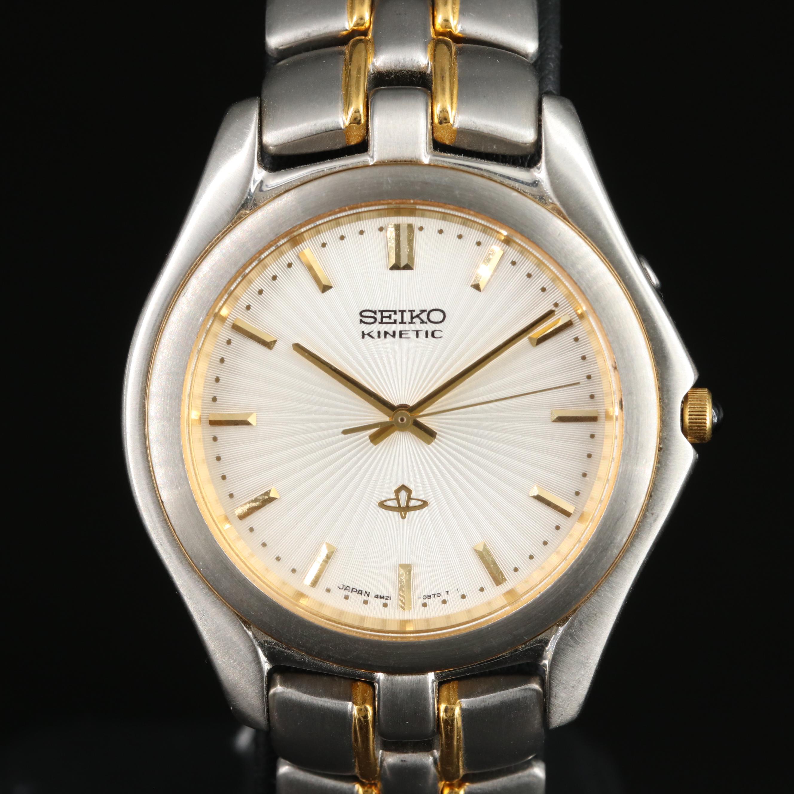 Seiko Kinetic Two-Tone Watch