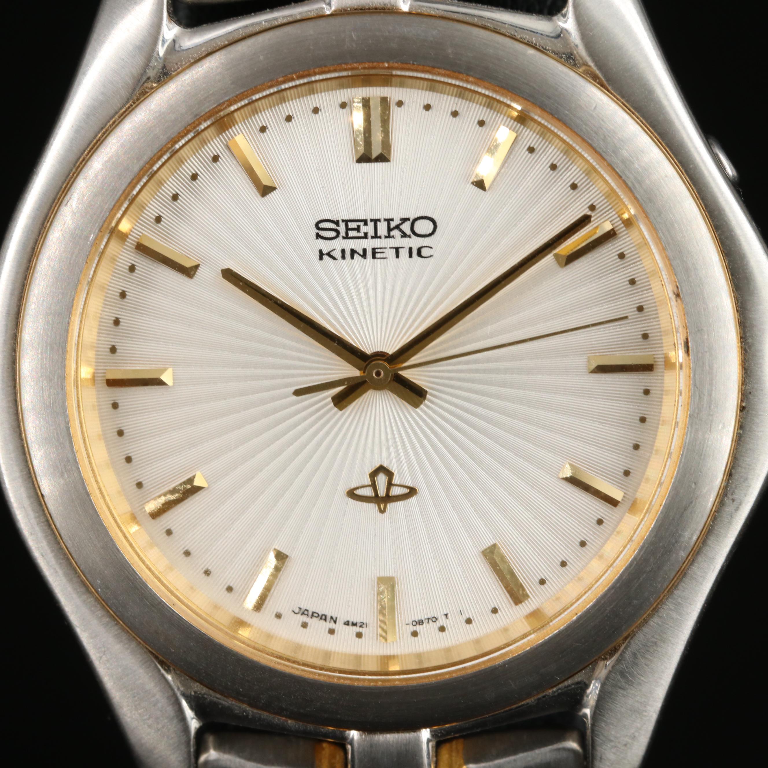 Seiko Kinetic Two-Tone Watch