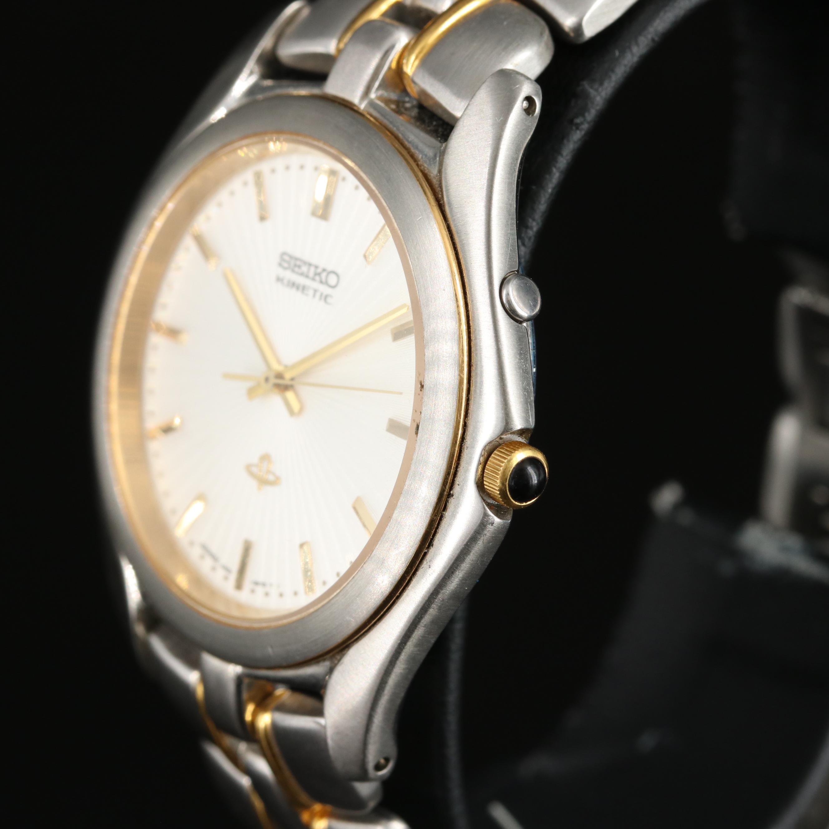 Seiko Kinetic Two-Tone Watch