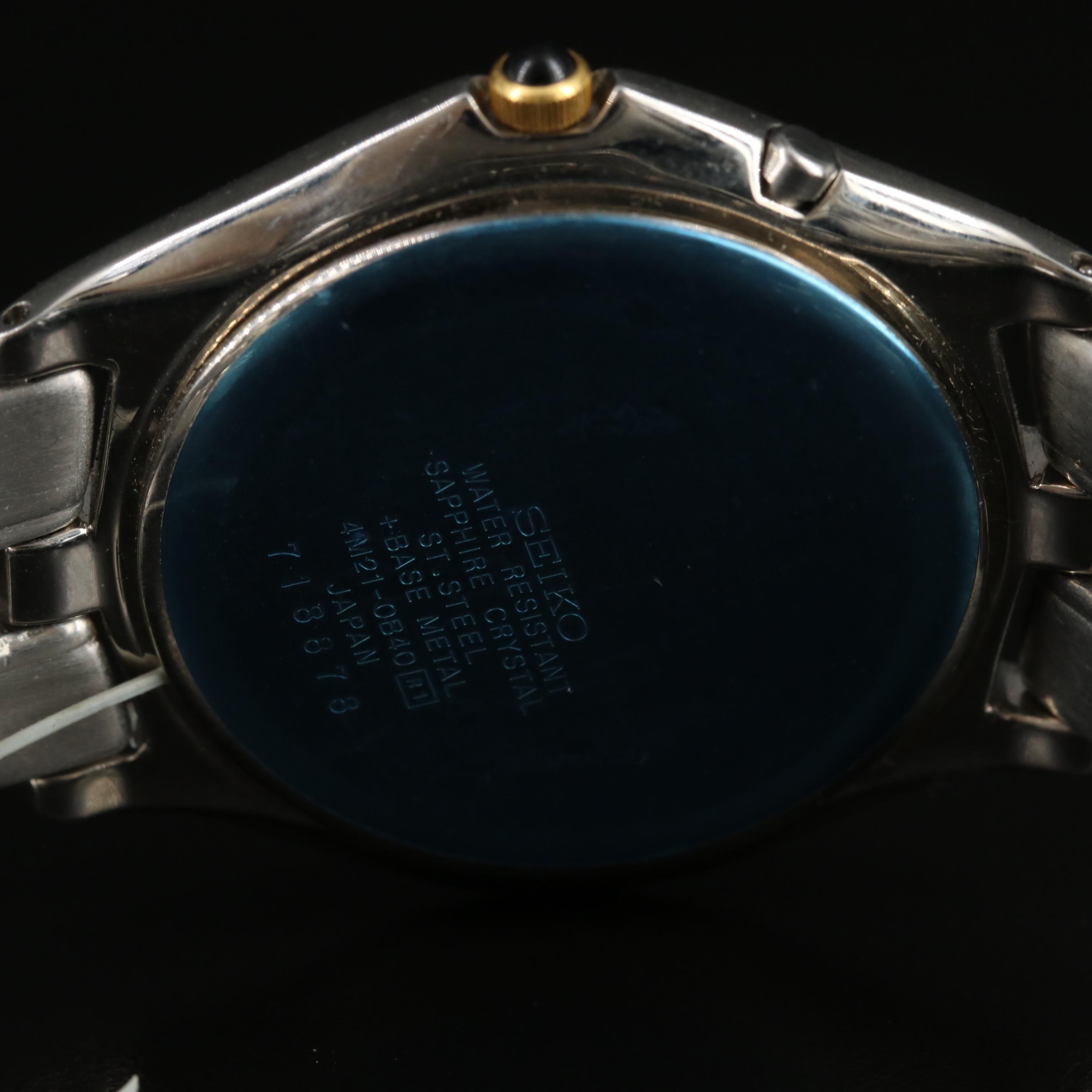 Seiko Kinetic Two-Tone Watch