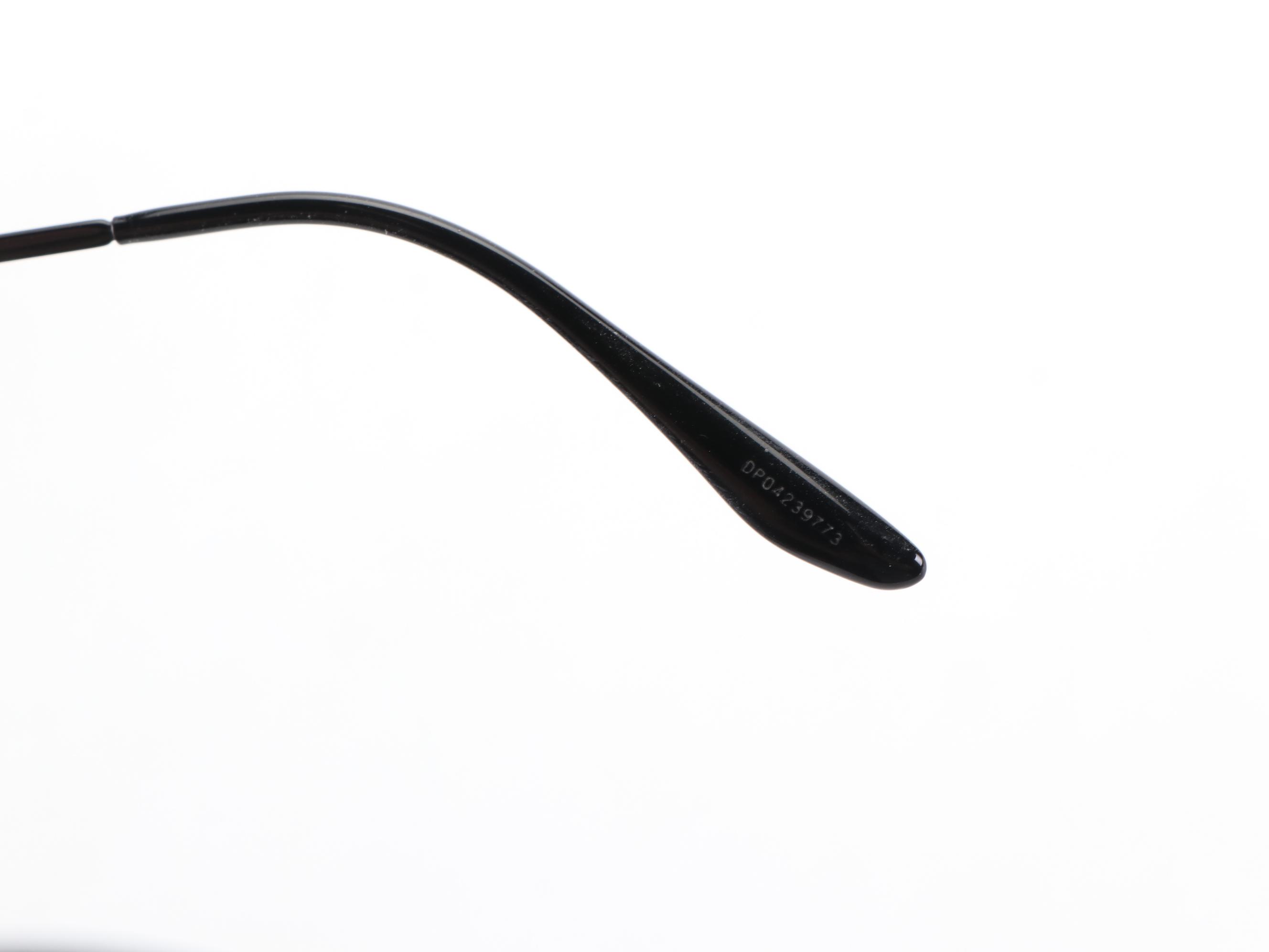 Prada SPR55V Oval Aviator Sunglasses with Case and Box