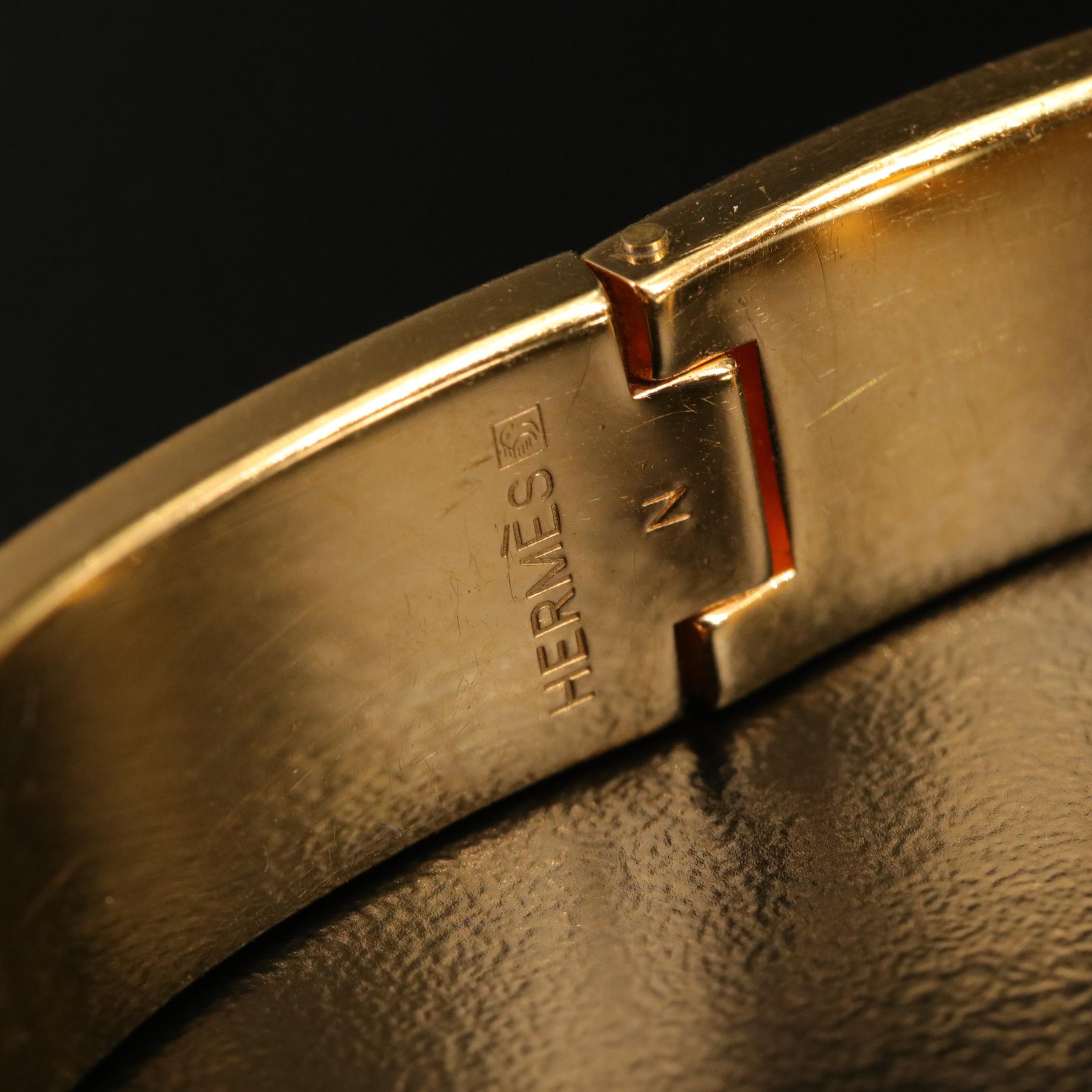 Hermès Clic Clac H Enamel Bracelet