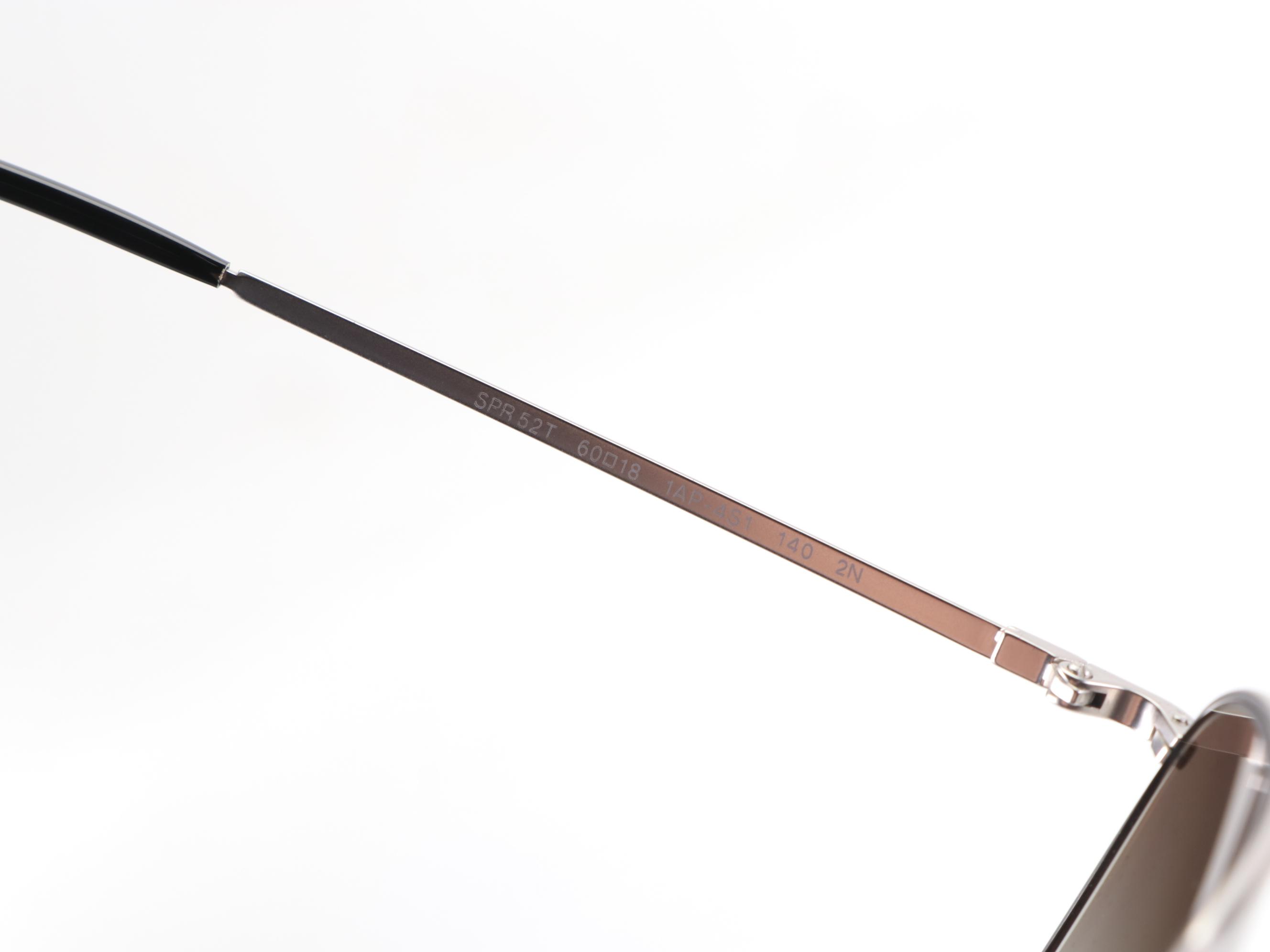 Prada SPR52T Aviator Metal Frame Gradient Lens Sunglasses with Case and Box