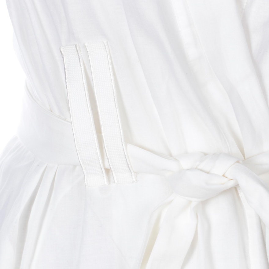 Joelle by La Perla Lace Trimmed Peignoir Set in Cotton | EBTH