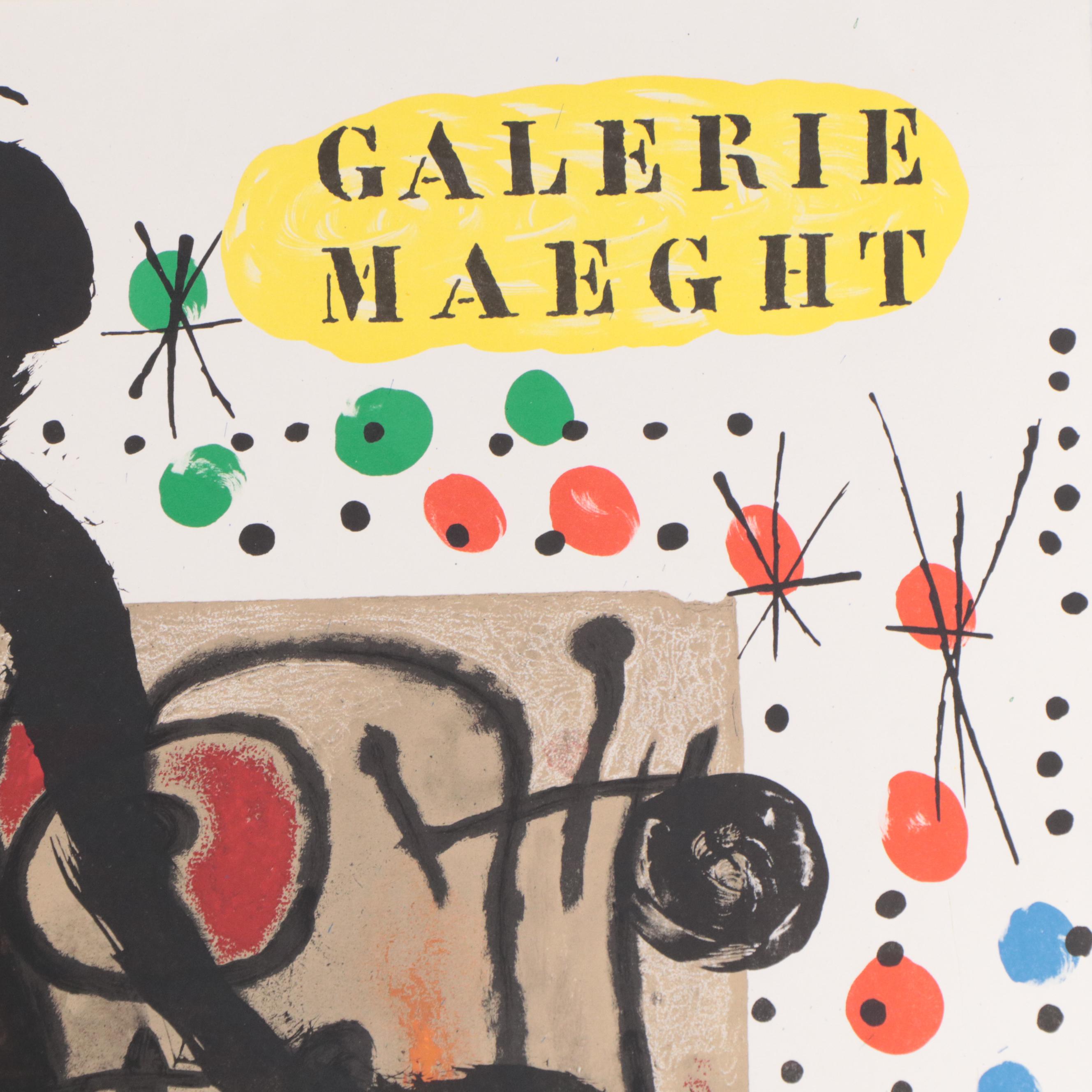 Galerie Maeght Joan Miró Lithographic Exhibition Posters, Circa 1965