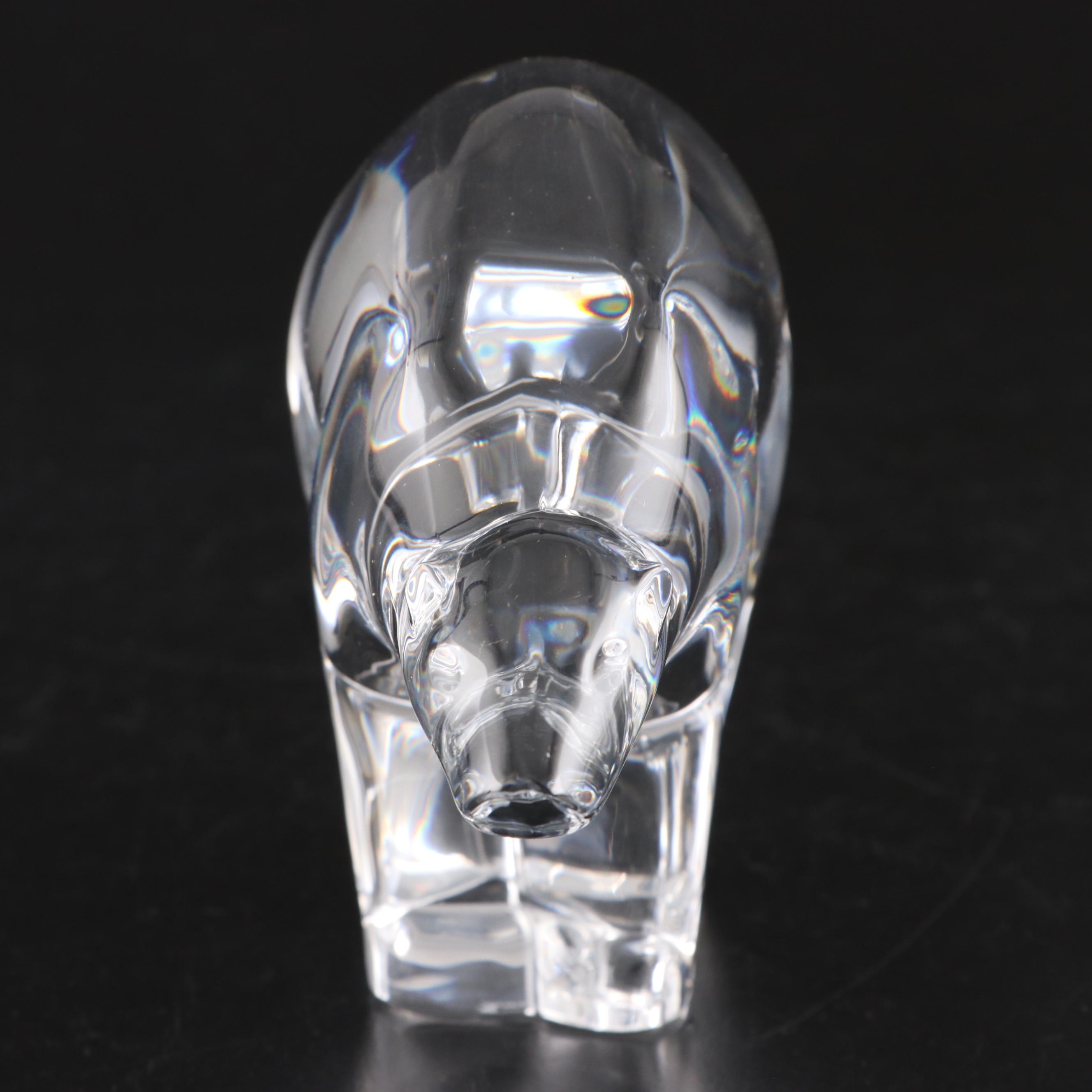 Baccarat "Polar Bear" Clear Crystal Figurine