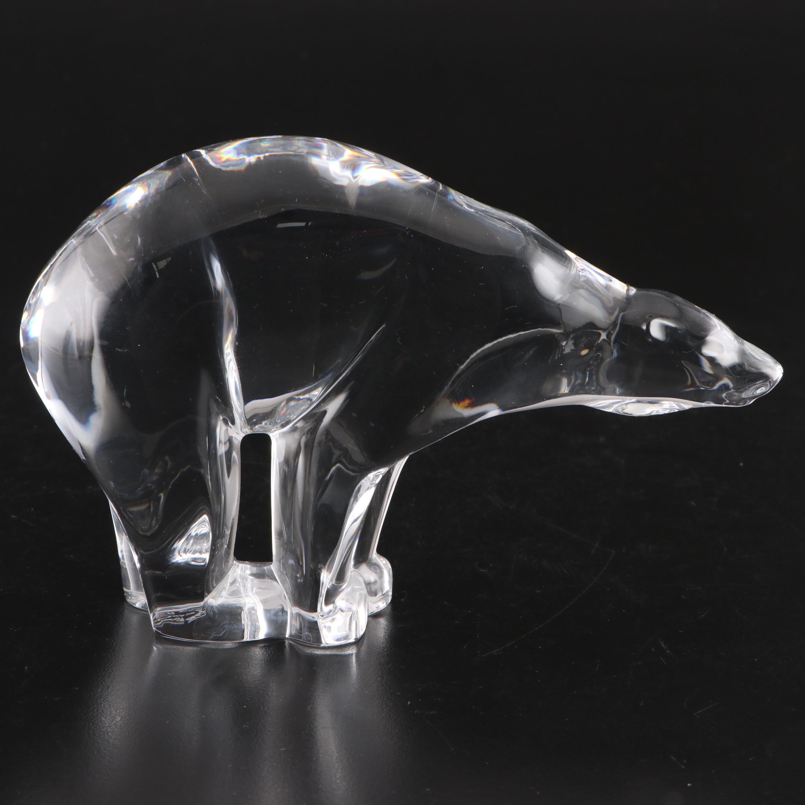 Baccarat "Polar Bear" Clear Crystal Figurine