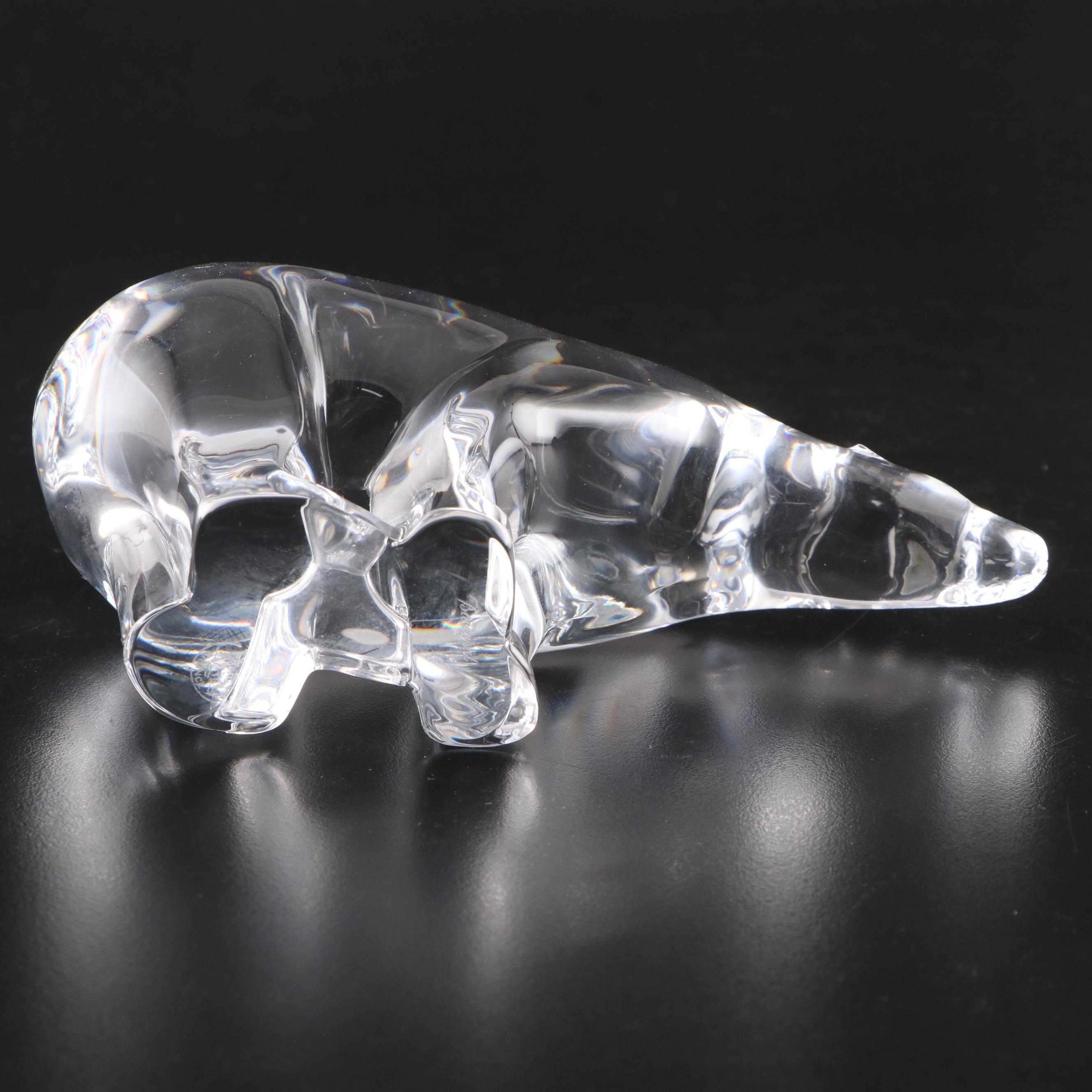 Baccarat "Polar Bear" Clear Crystal Figurine