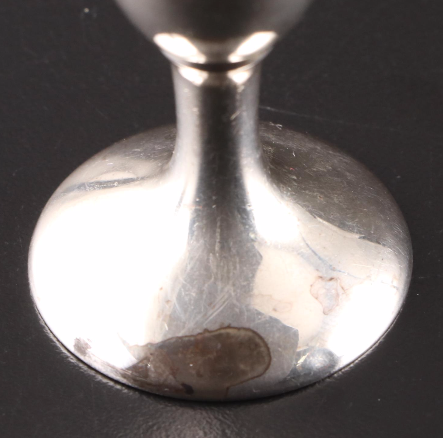 Monogrammed Sterling Silver Cordial Glasses,  20th Century