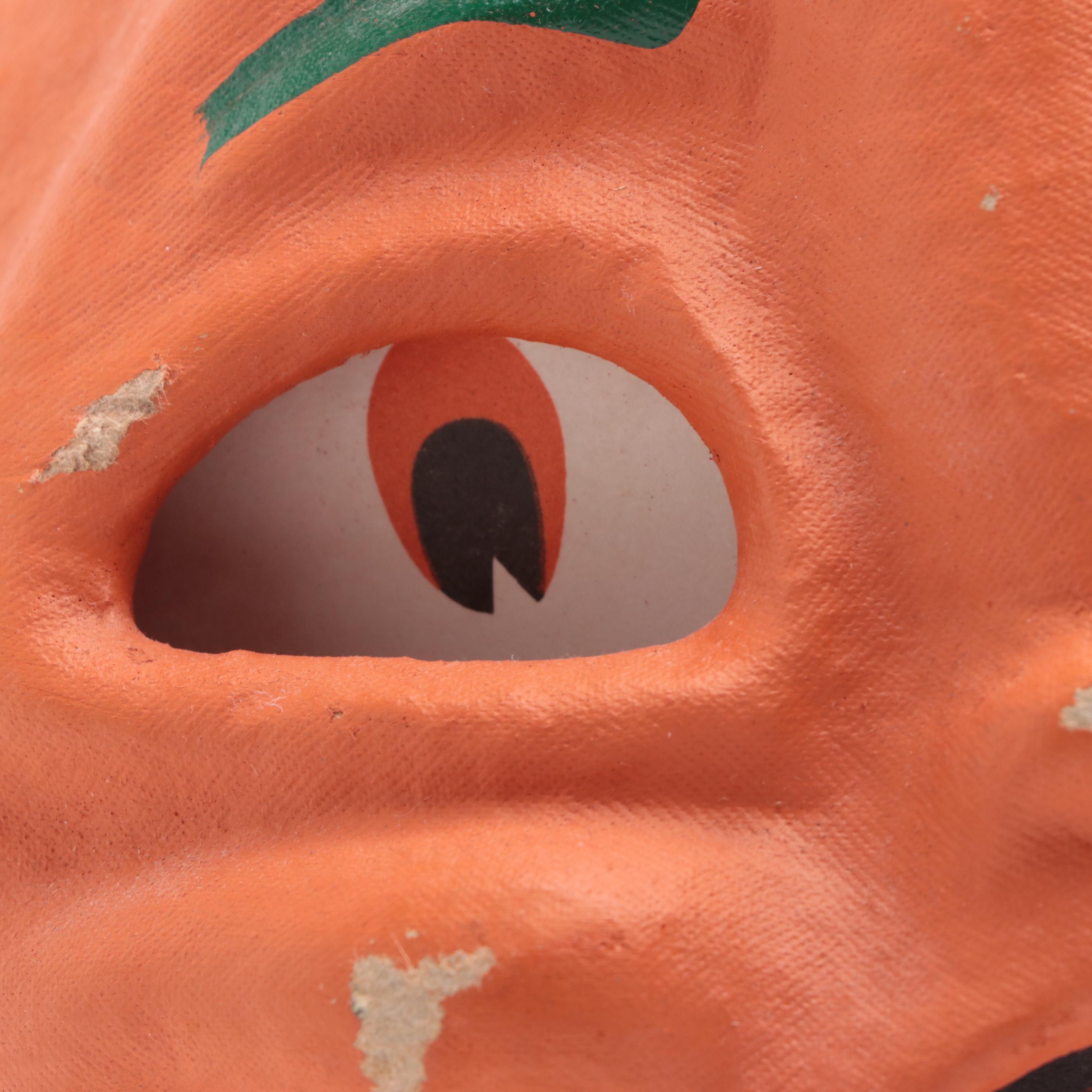 Seasons Gone By Papier-mâché Halloween Jack-o'-Lantern, 1998