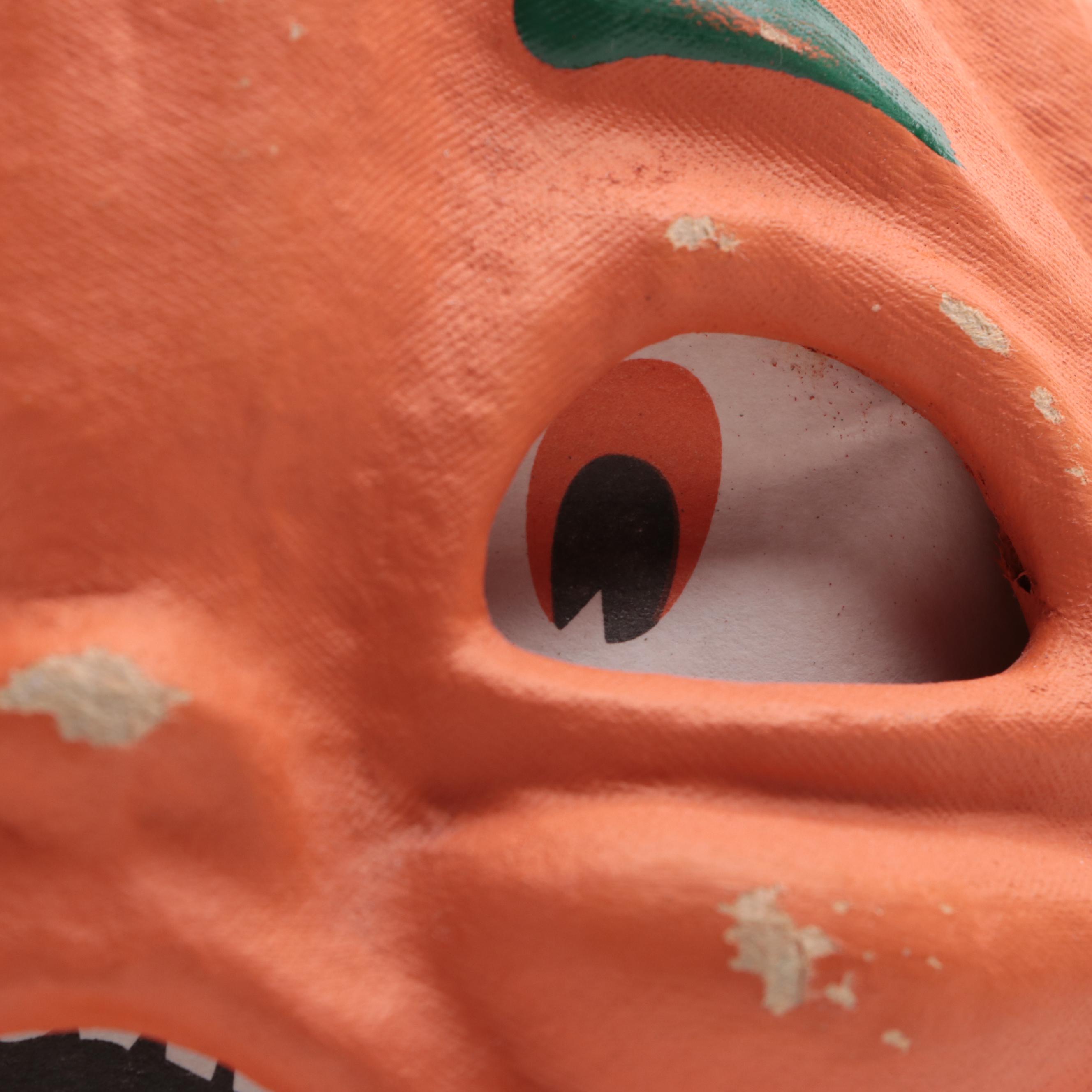 Seasons Gone By Papier-mâché Halloween Jack-o'-Lantern, 1998