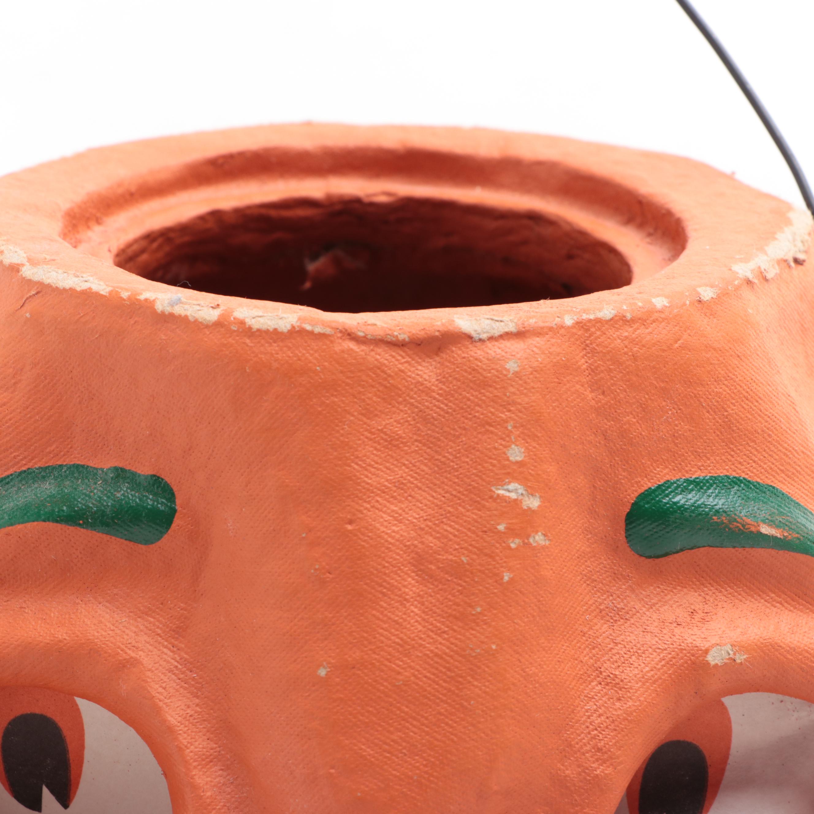 Seasons Gone By Papier-mâché Halloween Jack-o'-Lantern, 1998