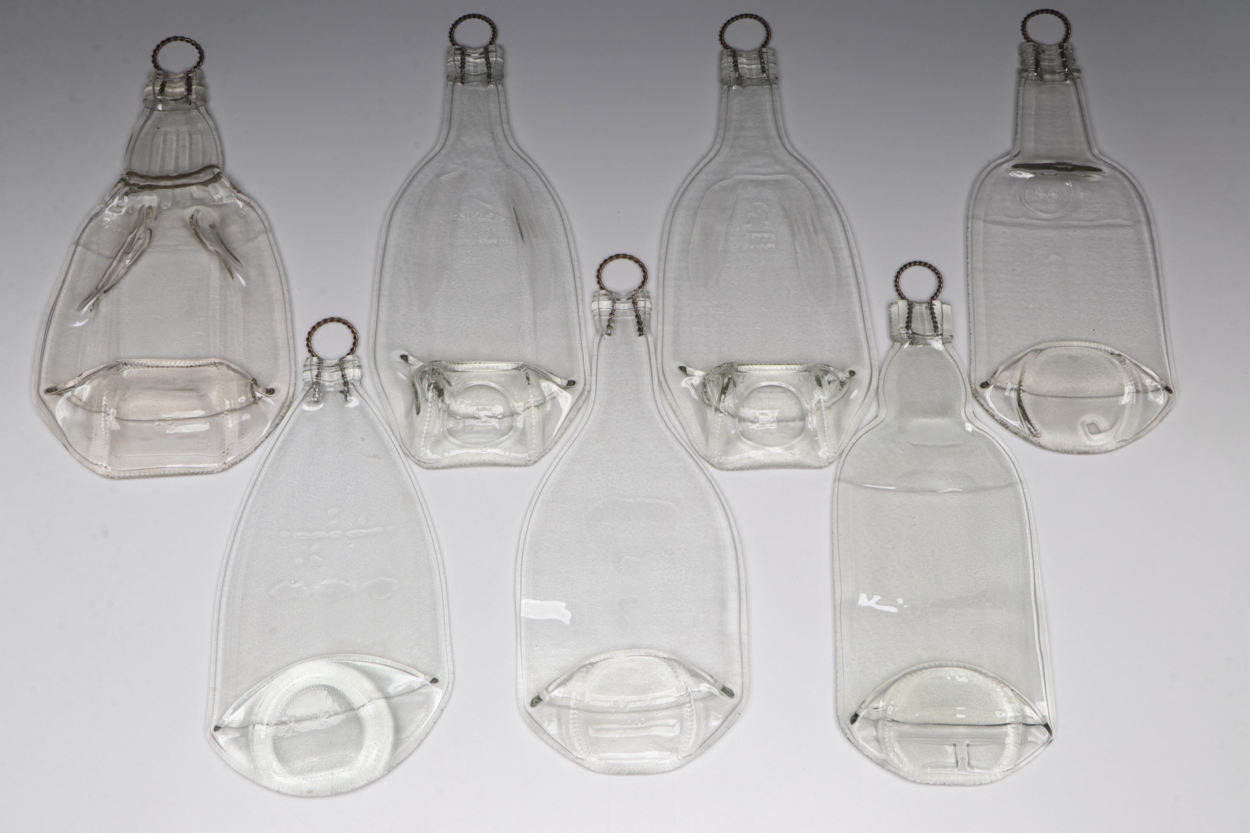 Pressed Glass Bottle Decorative Wall Hangings