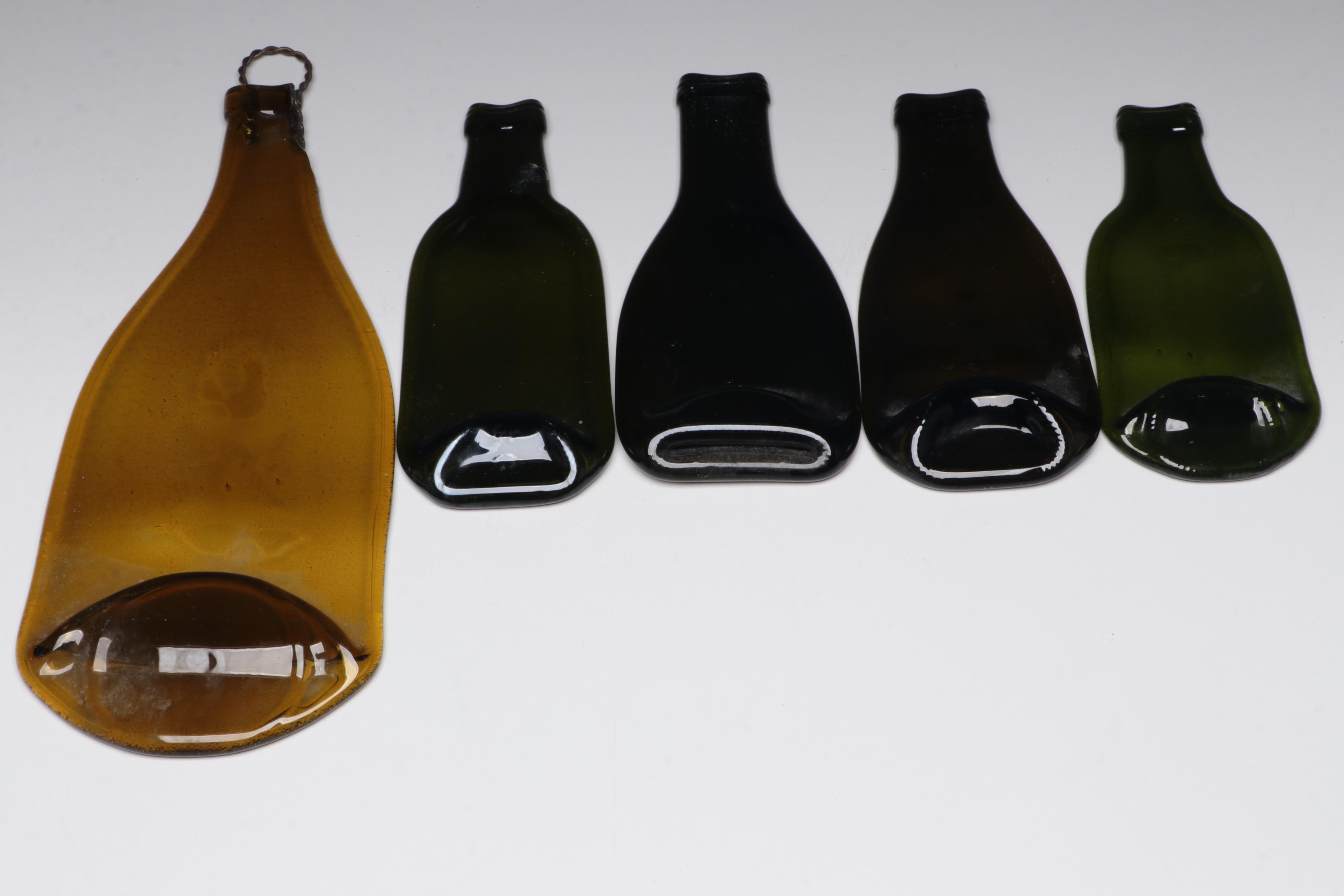 Pressed Glass Bottle Decorative Wall Hangings