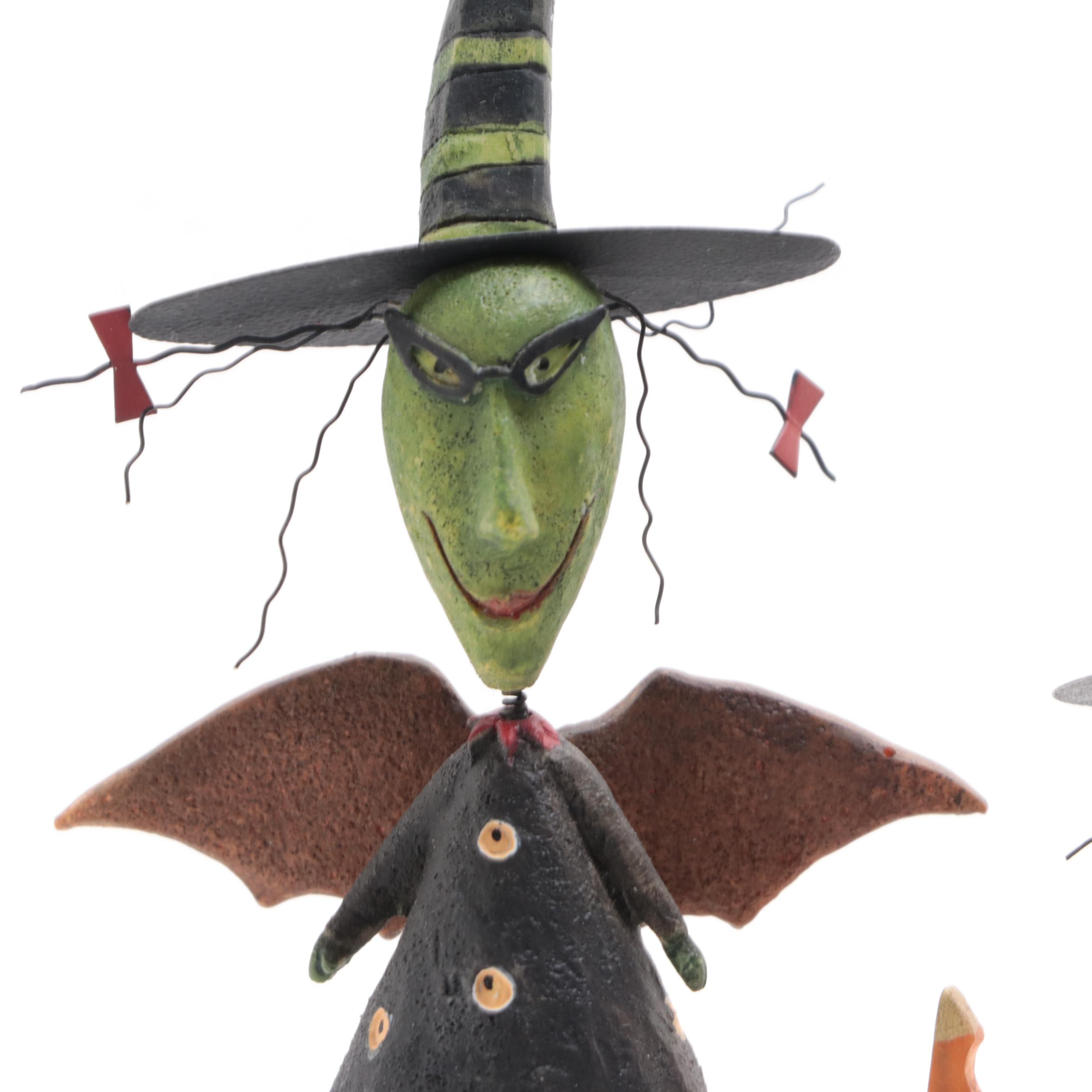 Dan DiPaolo for Lang "Batty Girl", Other August Moon Halloween Bobble Figurines