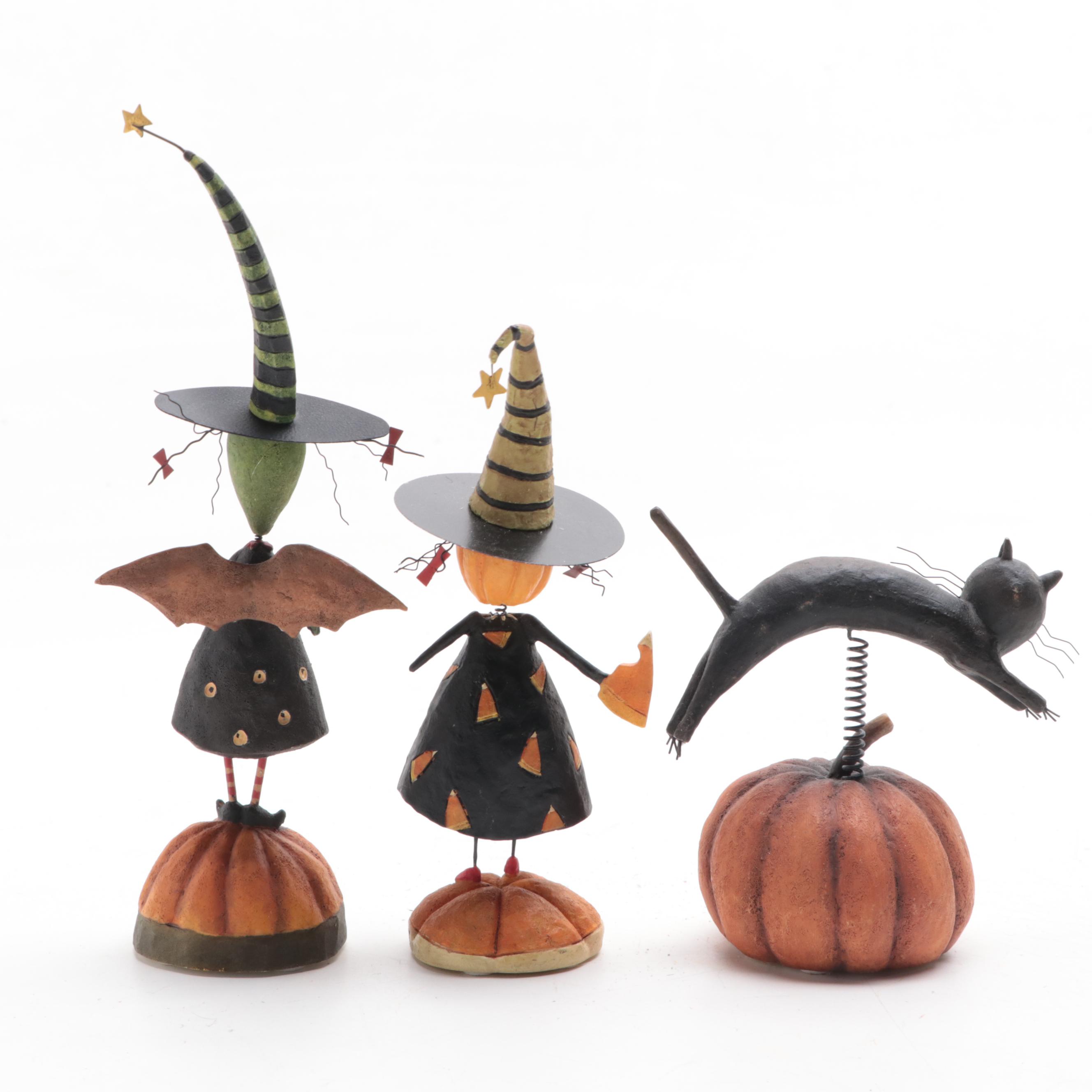 Dan DiPaolo for Lang "Batty Girl", Other August Moon Halloween Bobble Figurines