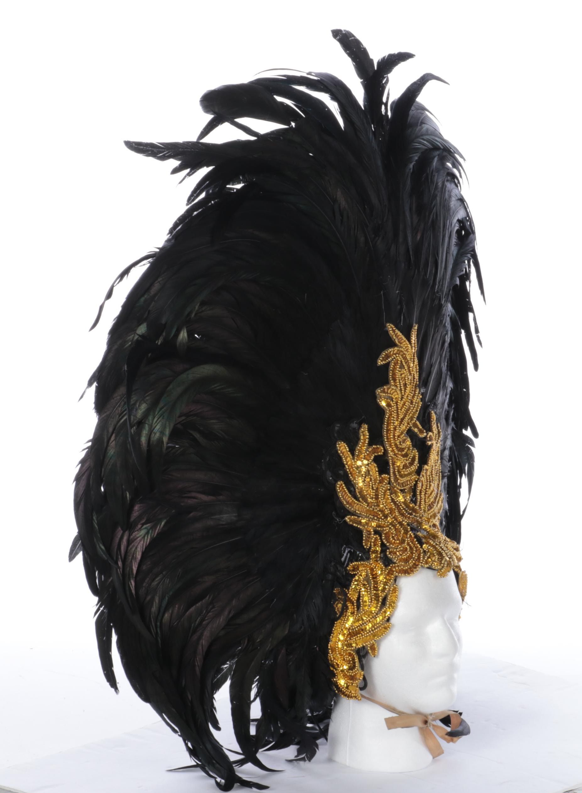 Handmade Brazilian Style Carnival Feathered Headdress