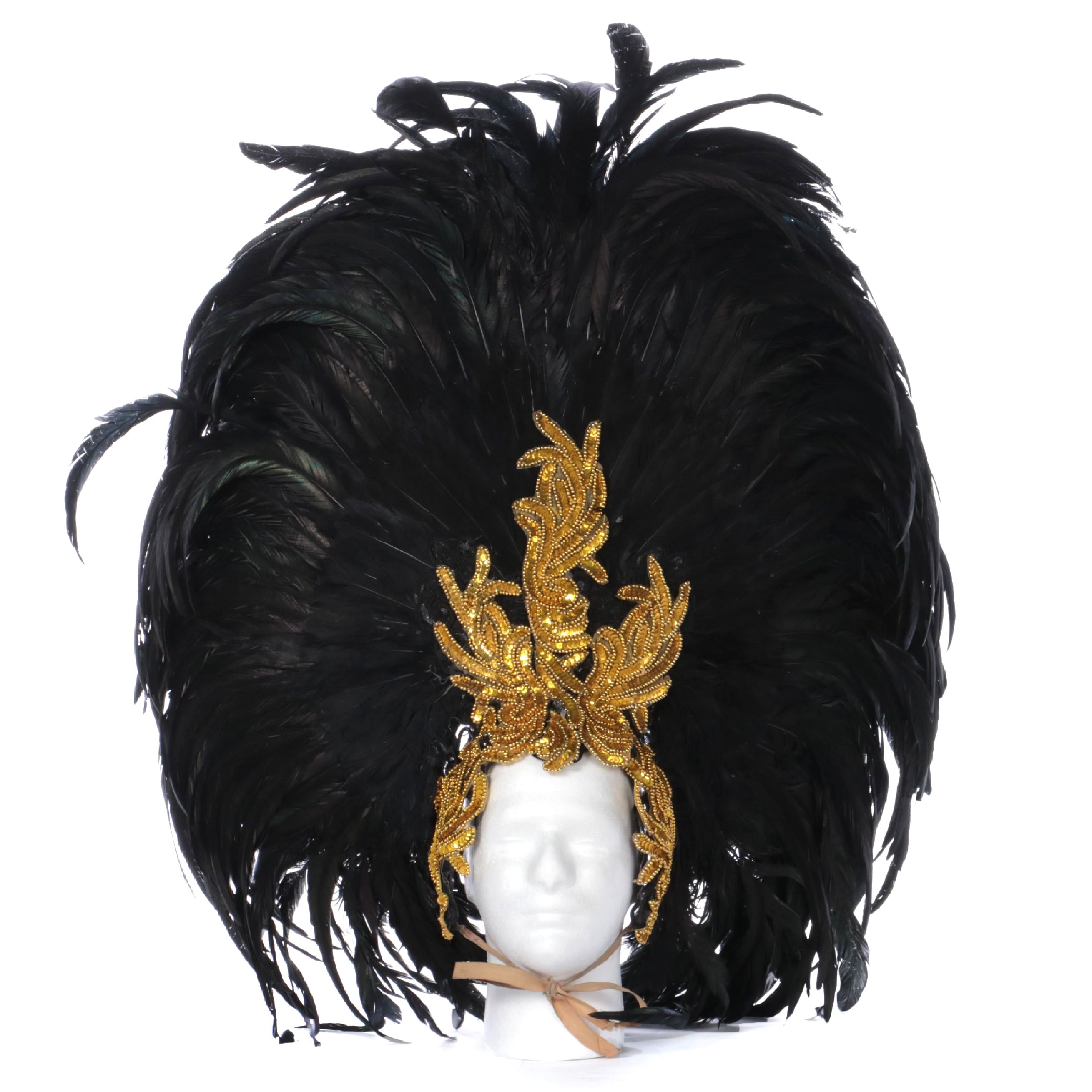 Handmade Brazilian Style Carnival Feathered Headdress