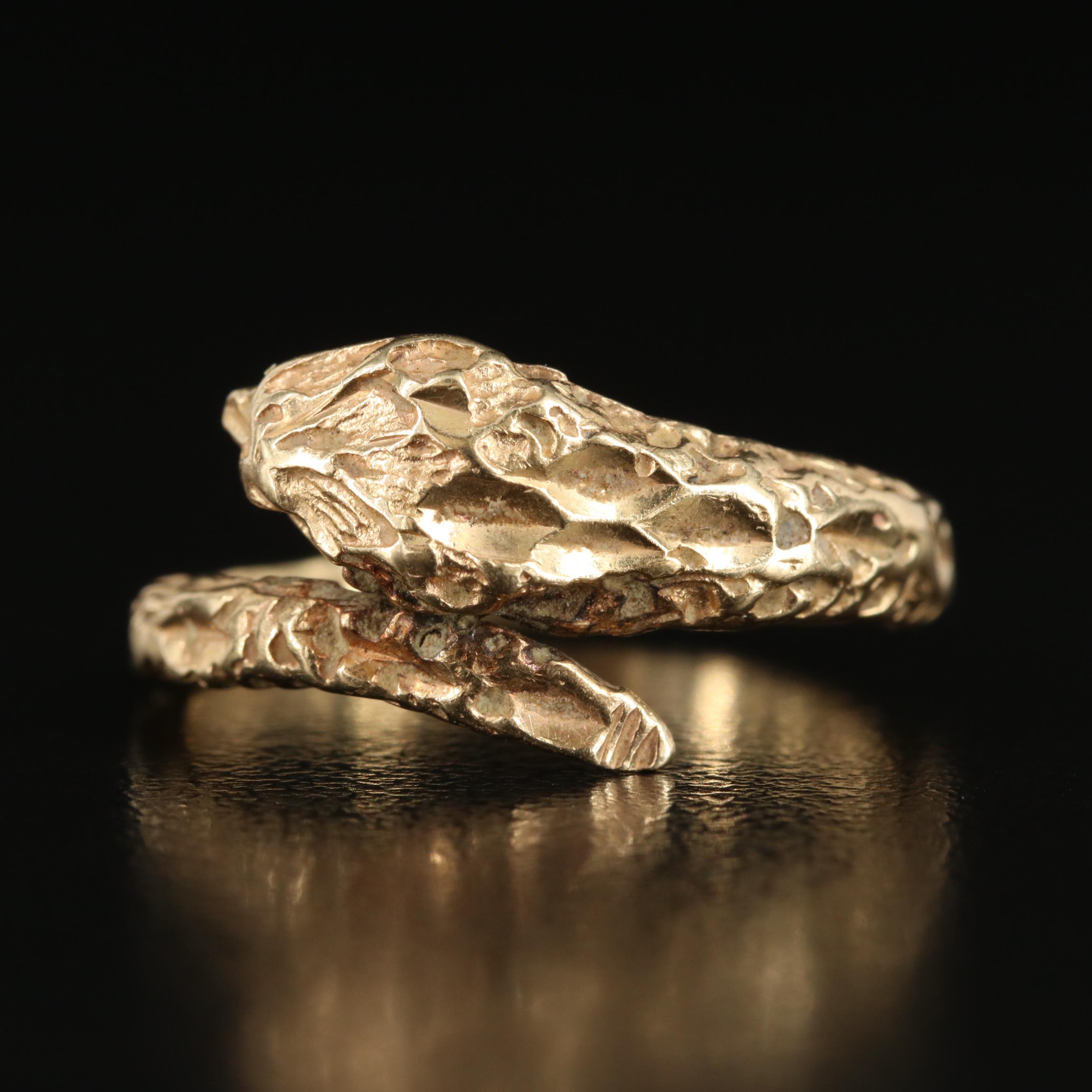 14K Snake Wrap Ring