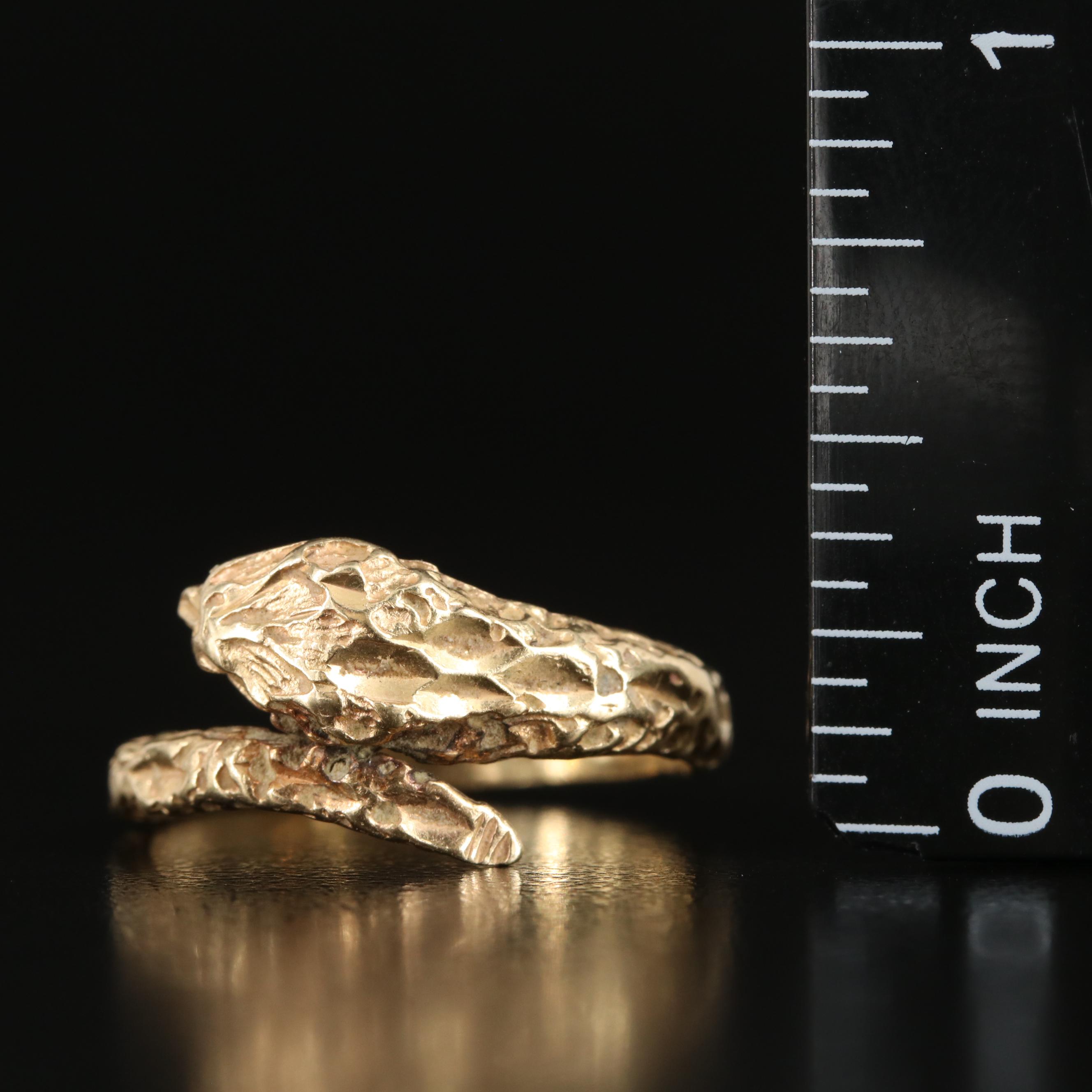 14K Snake Wrap Ring