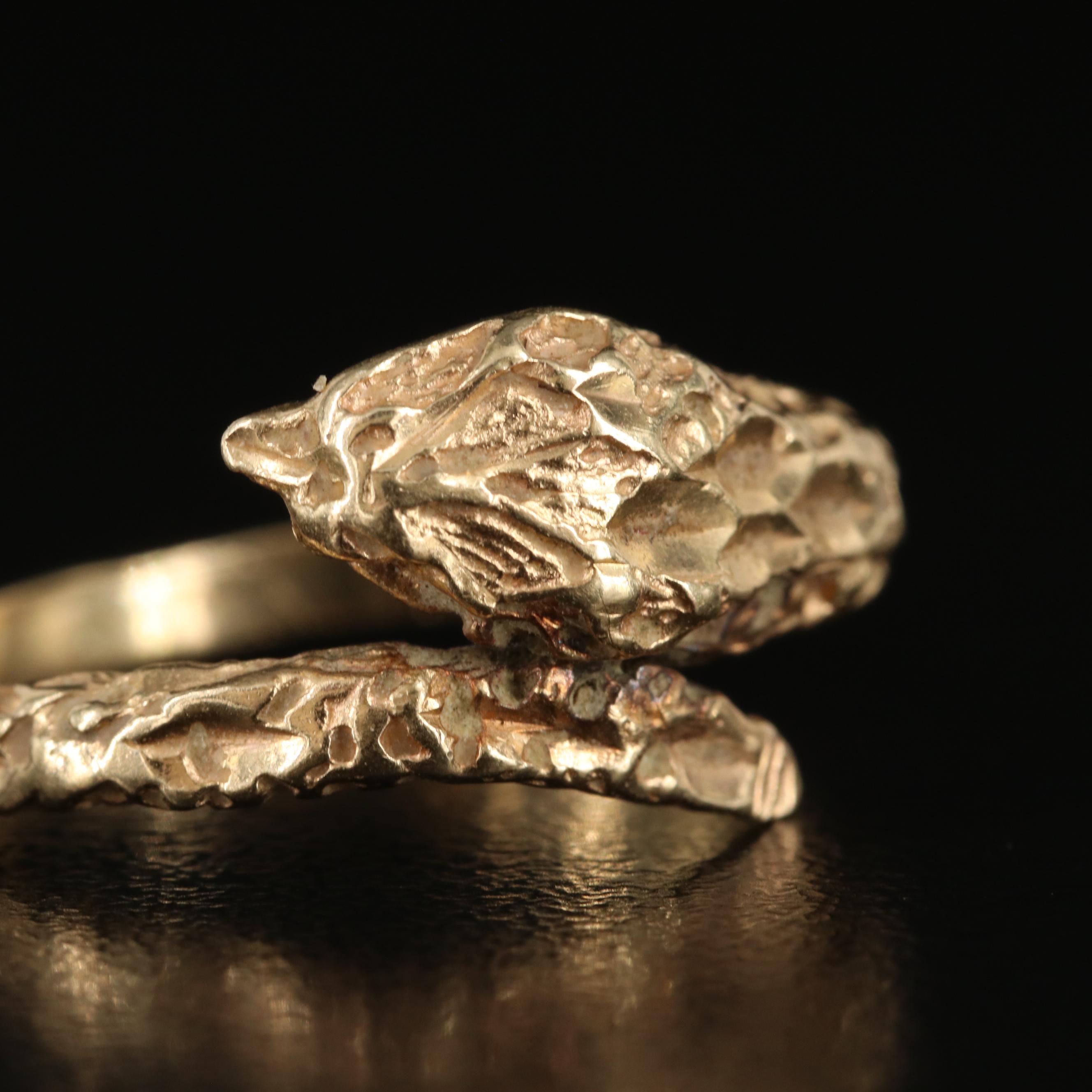 14K Snake Wrap Ring