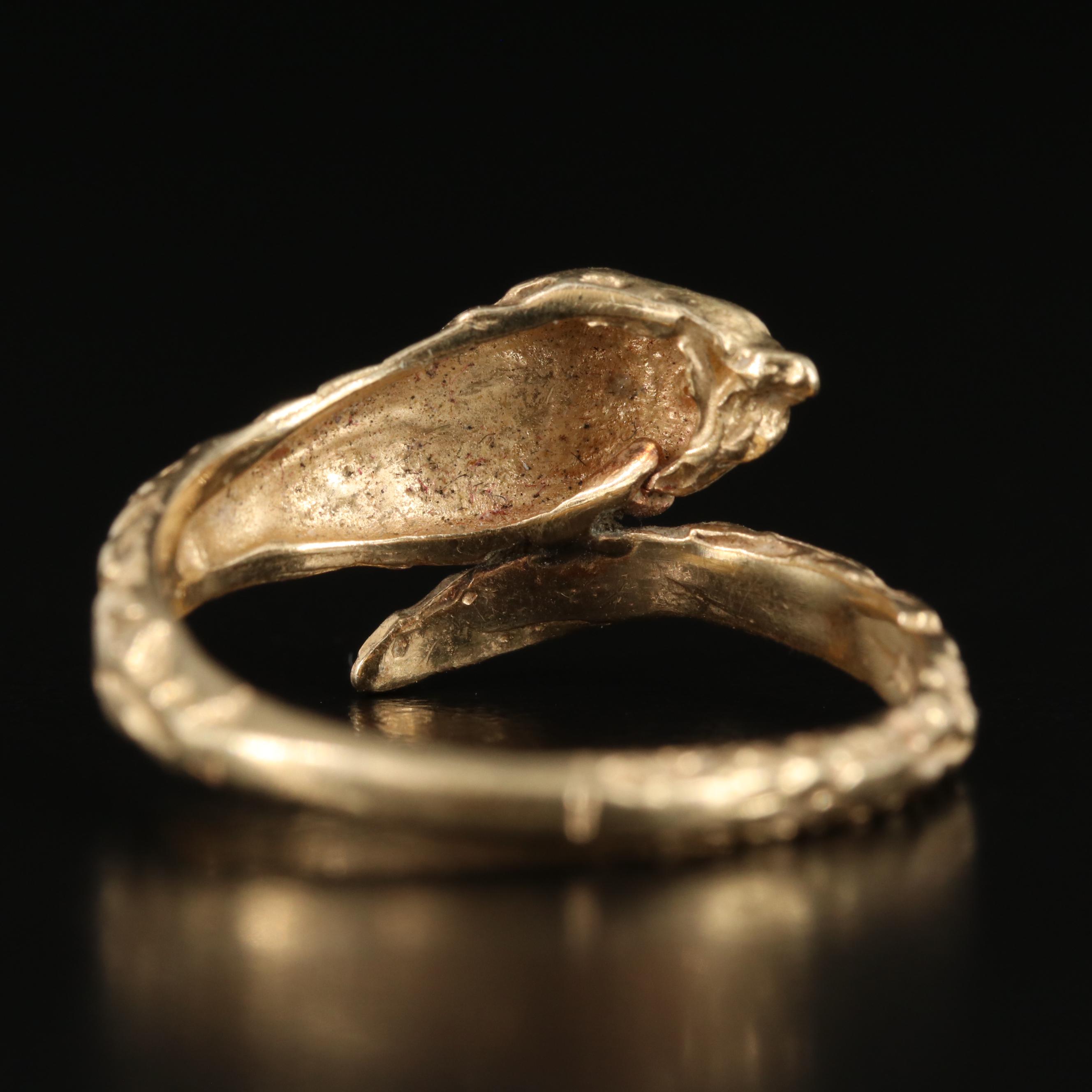 14K Snake Wrap Ring