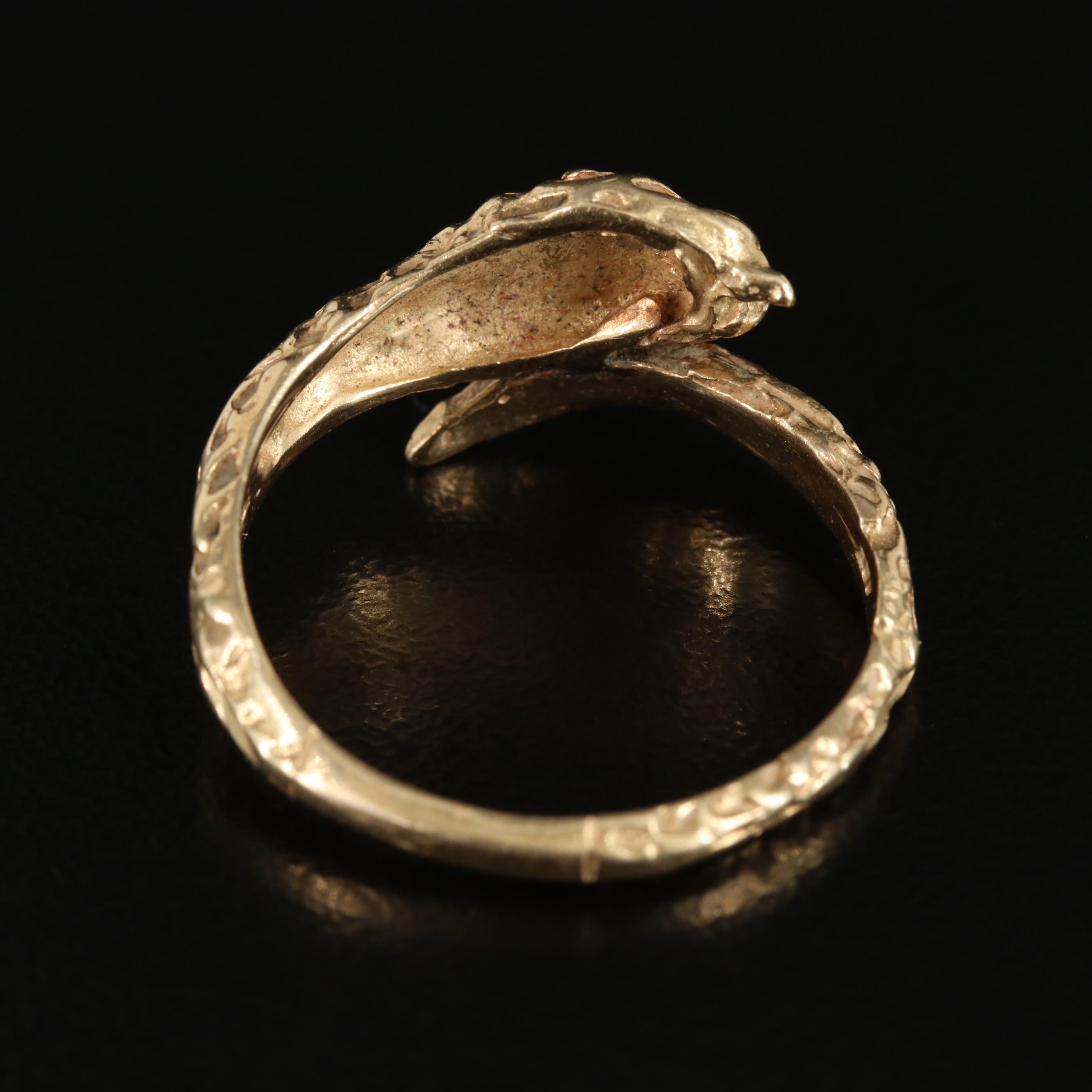 14K Snake Wrap Ring