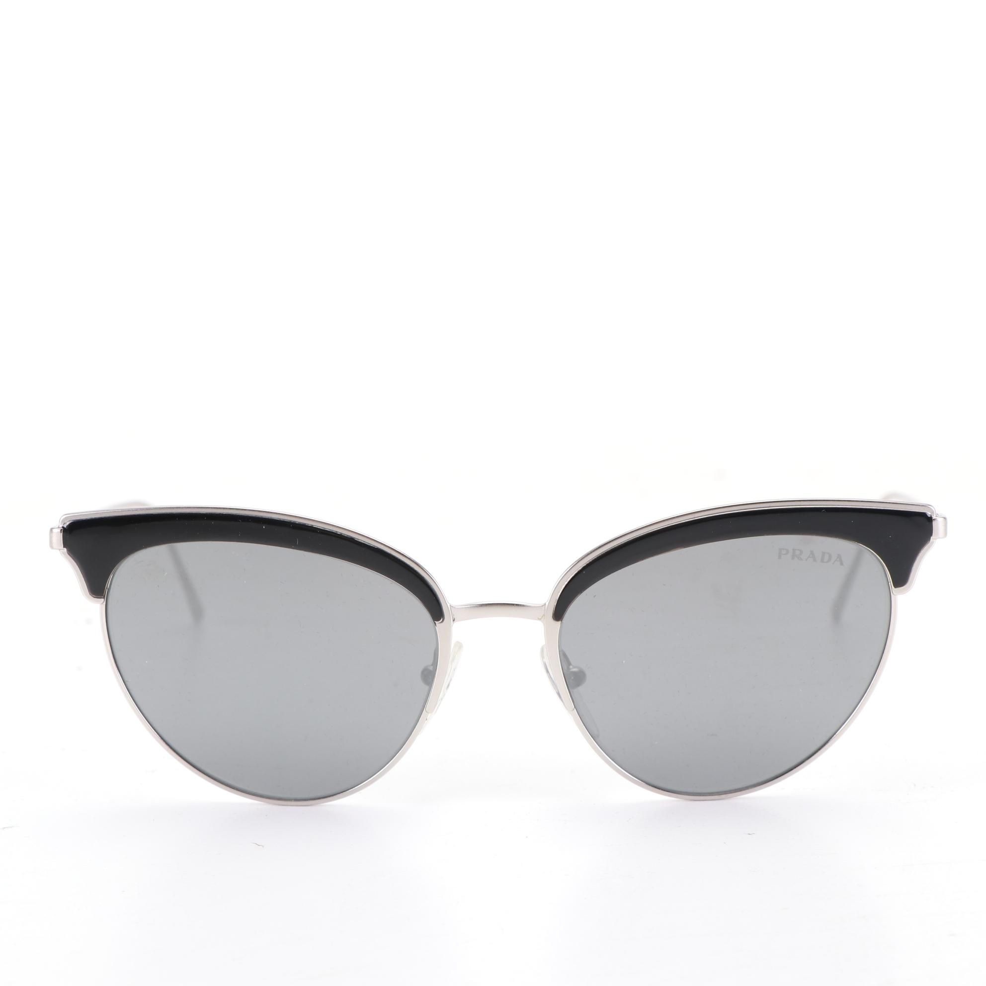 Prada SPR60V Modified Cat Eye Sunglasses with Case and Box