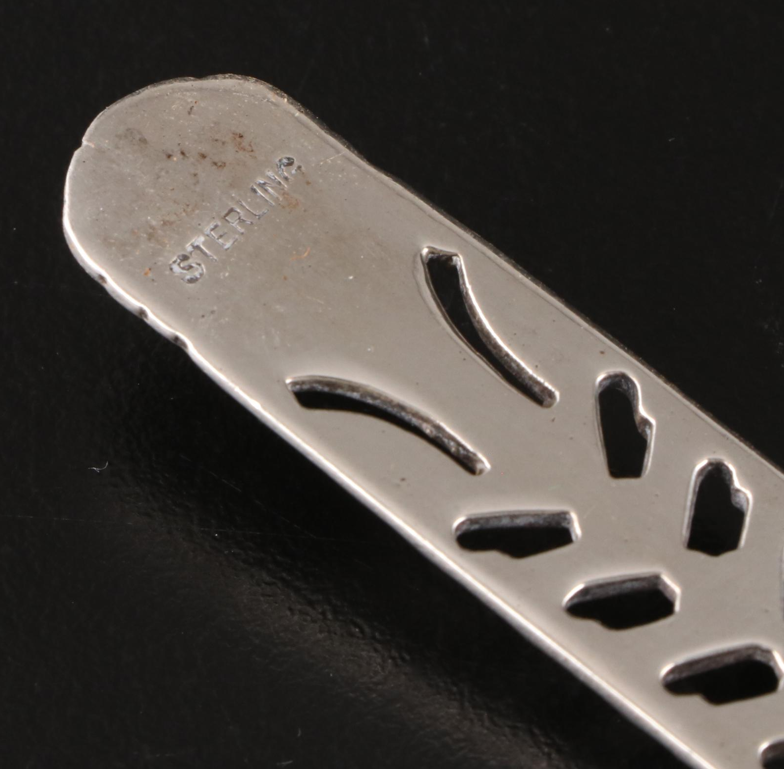 Sterling Silver Tea Strainer with 800 Silver Tea Ball and Plated Tea Strainers