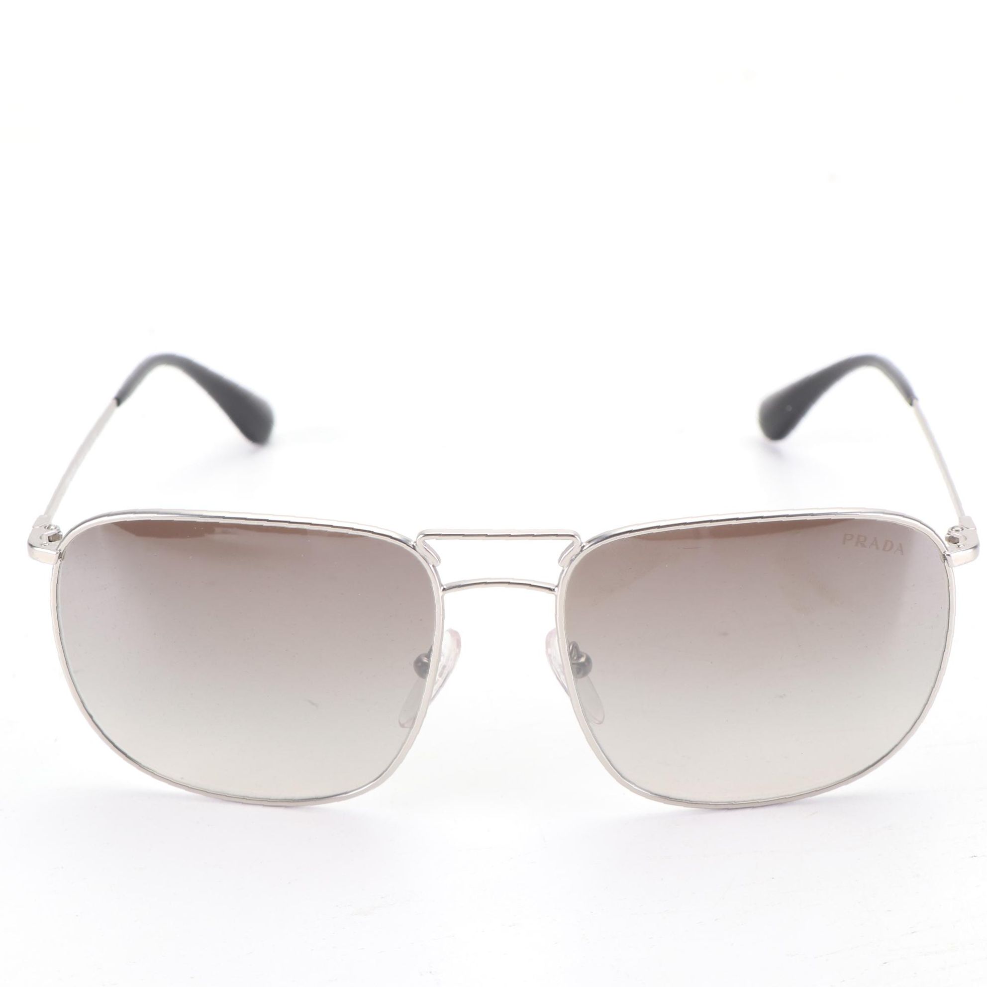Prada SPR52T Aviator Metal Frame Gradient Lens Sunglasses with Case and Box