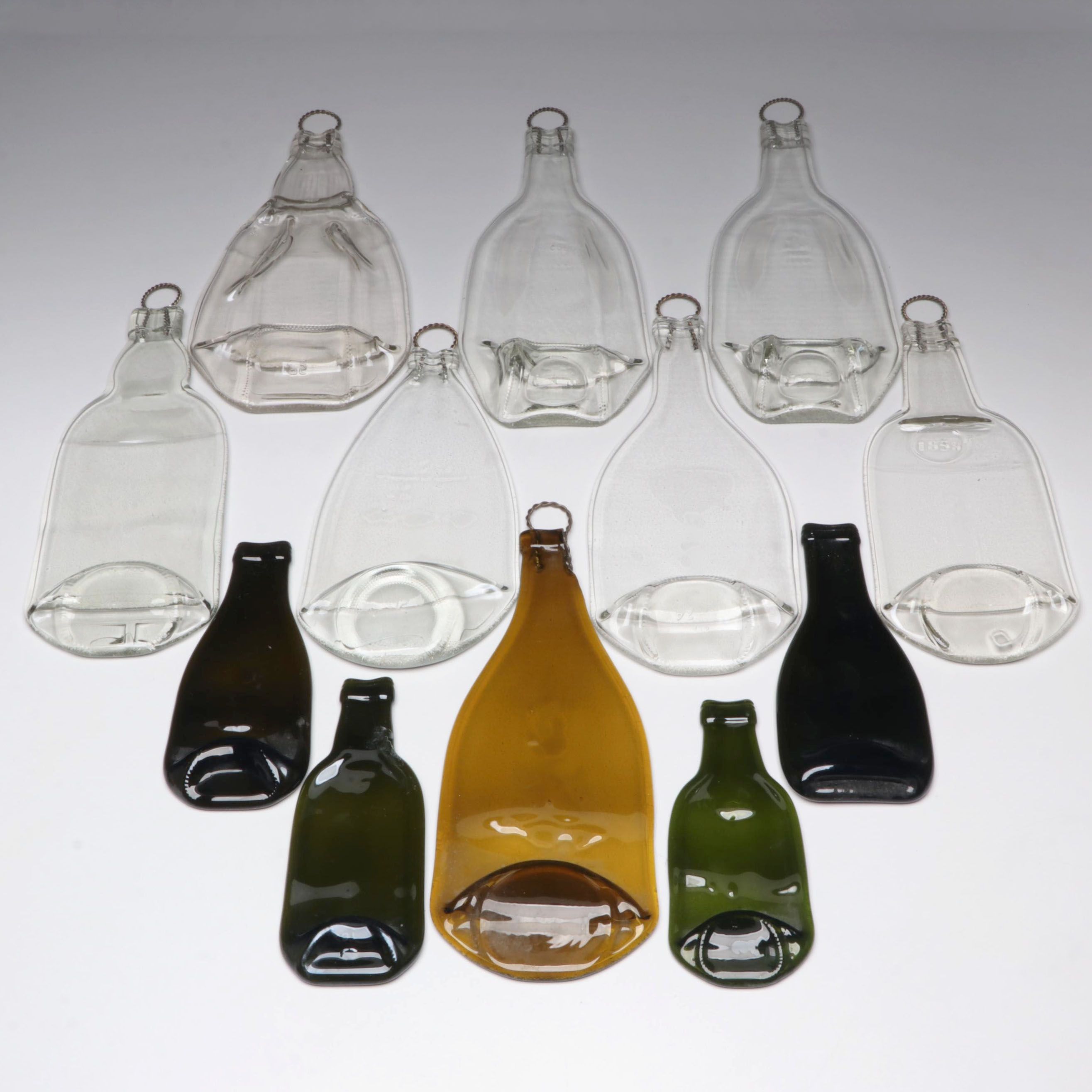 Pressed Glass Bottle Decorative Wall Hangings
