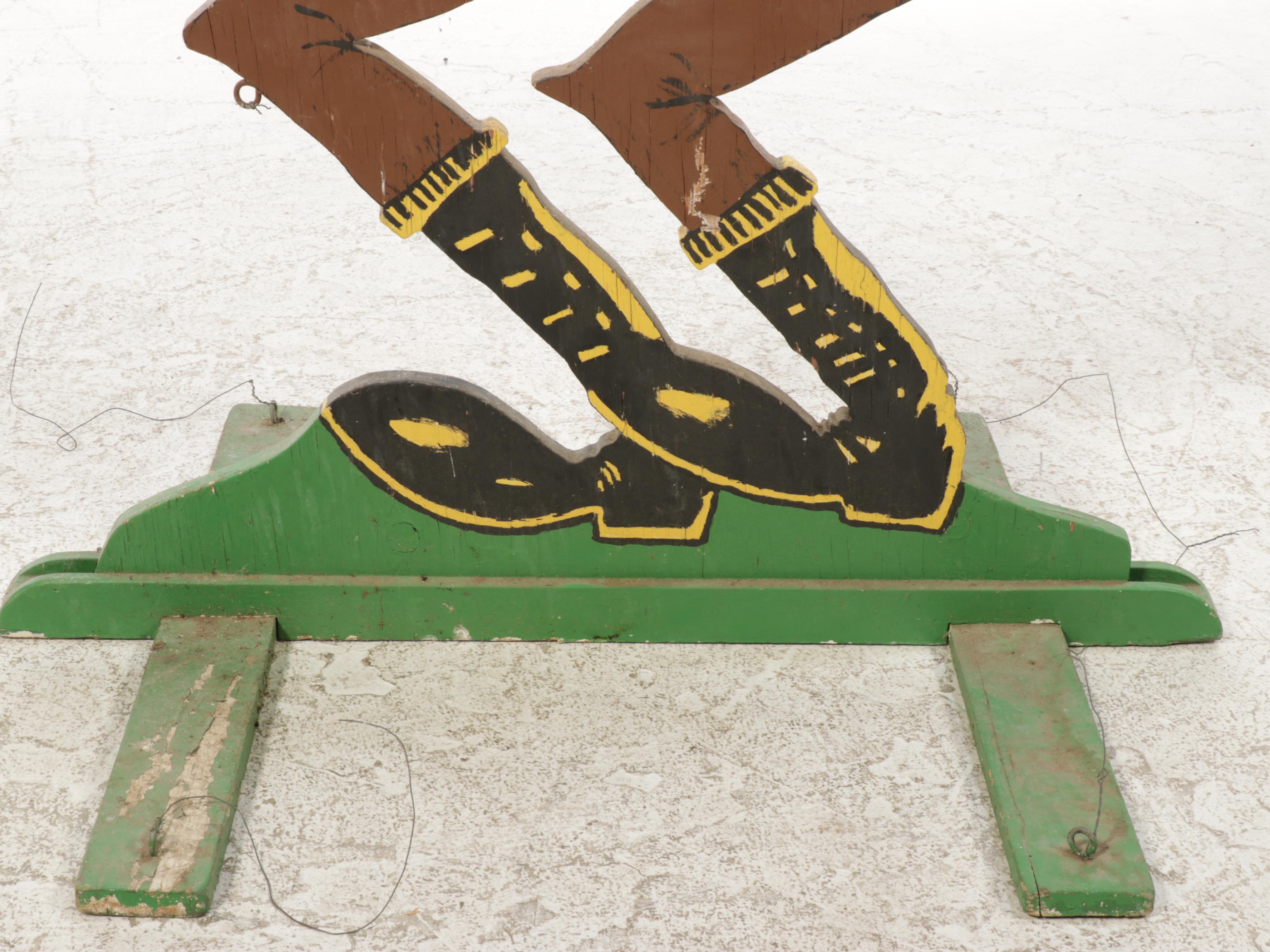 Wooden Cut Out Figure, Mid-20th Century