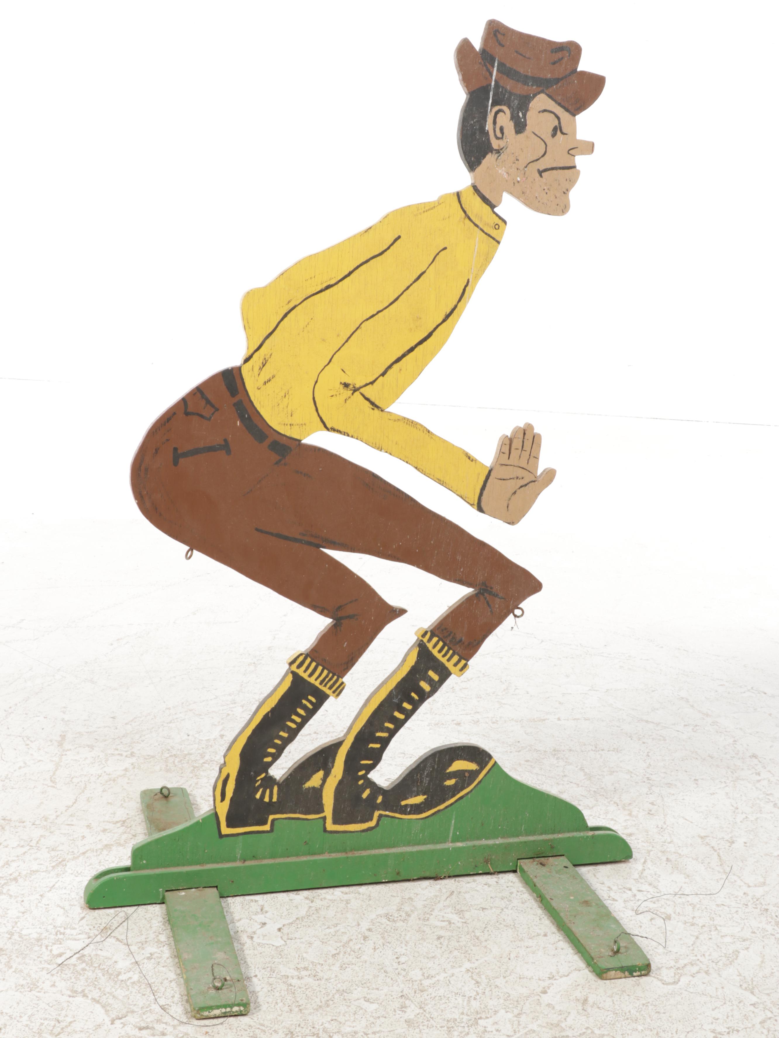 Wooden Cut Out Figure, Mid-20th Century