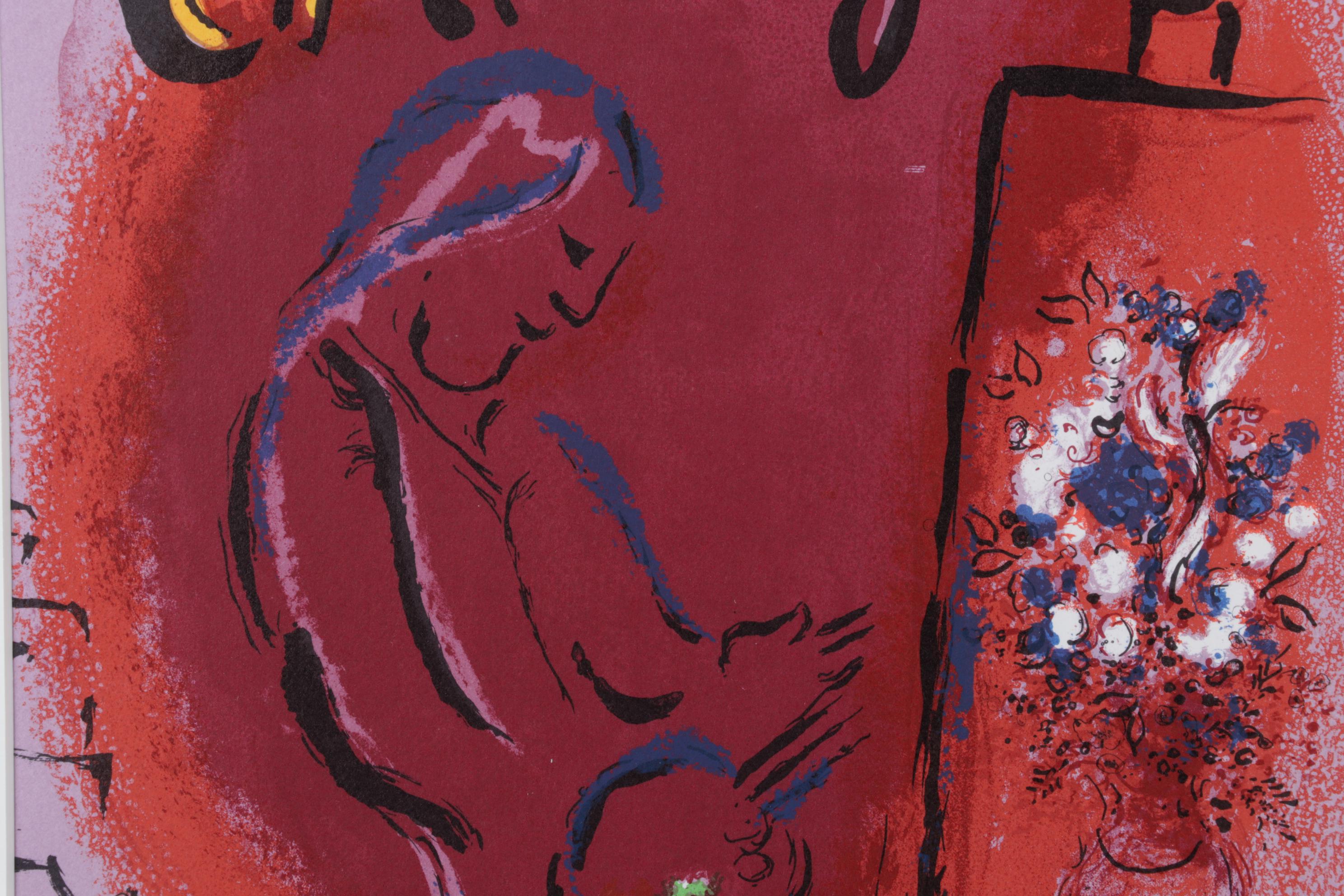 Marc Chagall Color Lithograph From "The Lithographs of Chagall," 1963