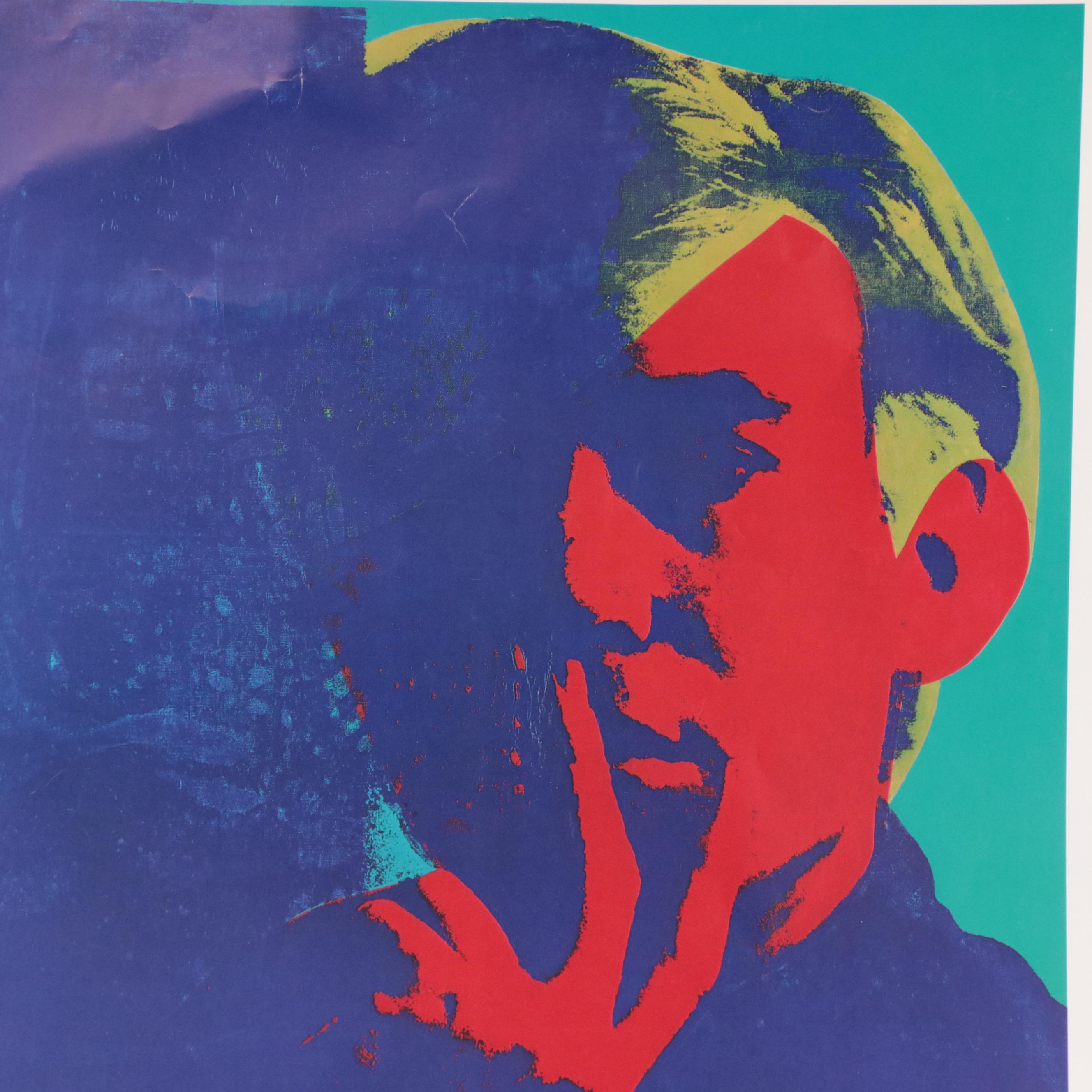 Andy Warhol Offset Lithograph Exhibition Poster for the Louisiana Museum, 1978