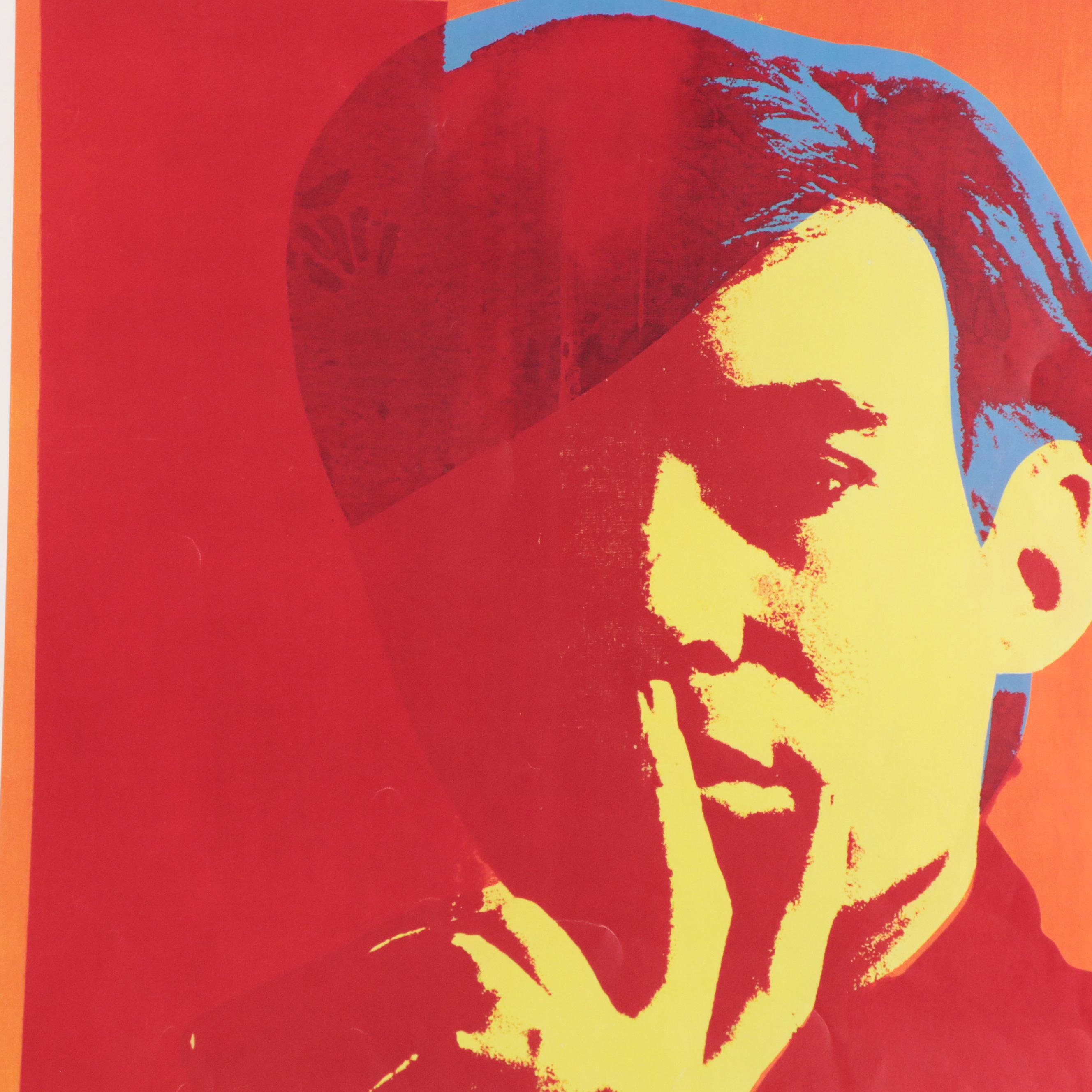 Andy Warhol Offset Lithograph Exhibition Poster for the Louisiana Museum, 1978