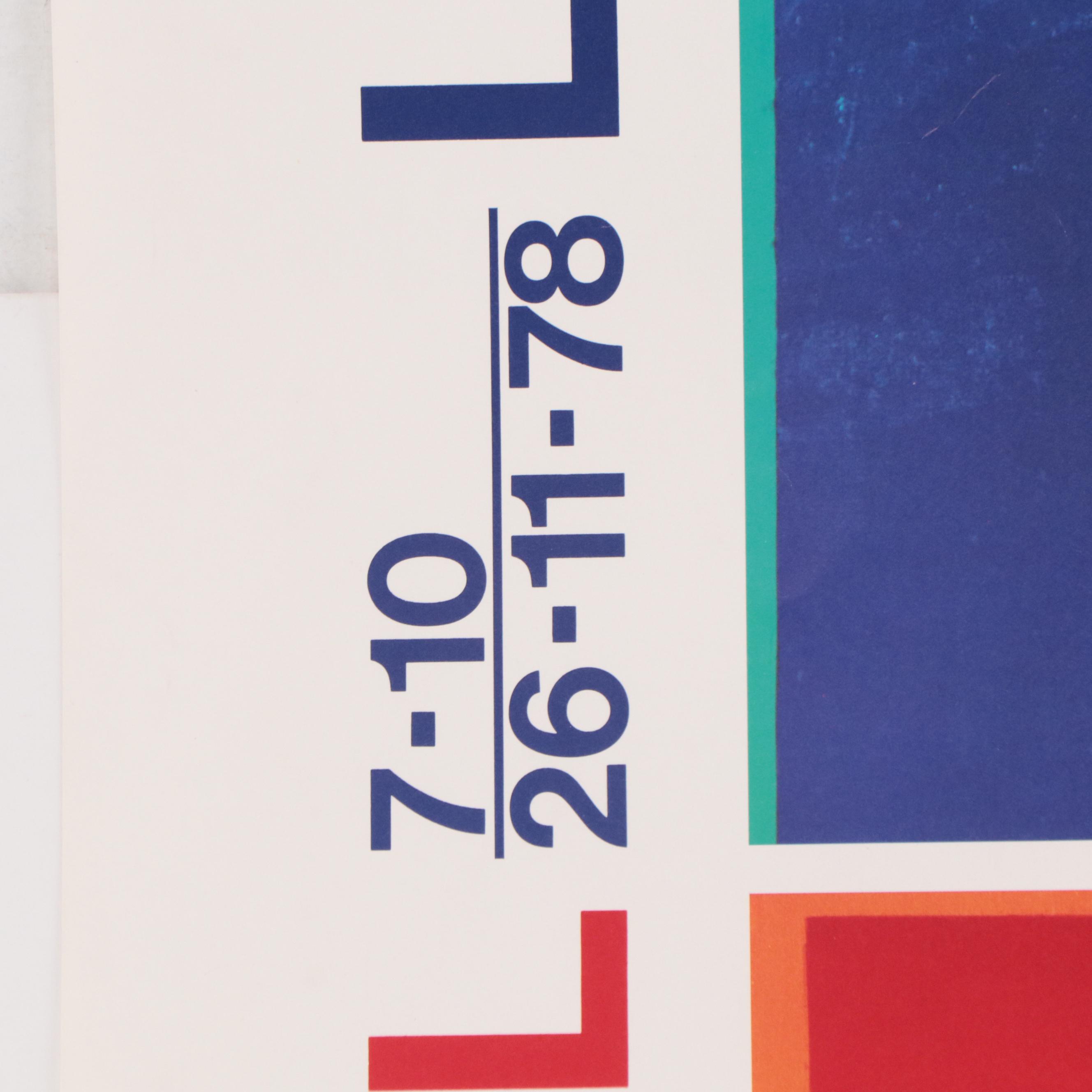 Andy Warhol Offset Lithograph Exhibition Poster for the Louisiana Museum, 1978