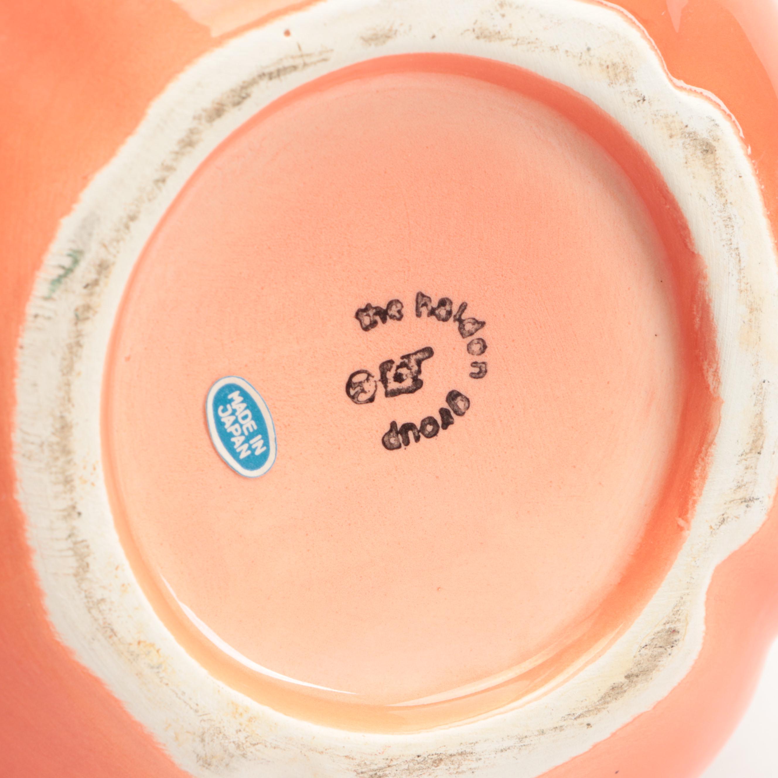 Tomato Shaped Pitcher with Other Ceramic Dish and Watermelon Wall Decor