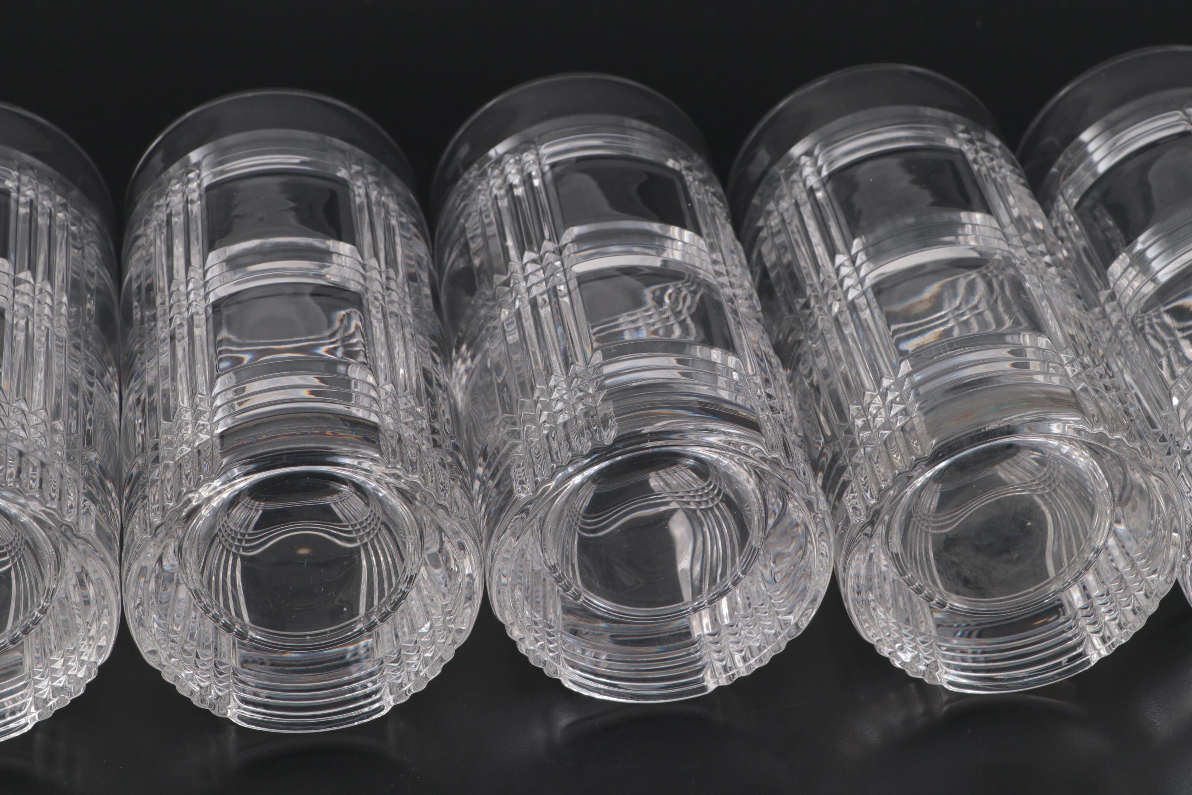 Ralph Lauren "Glen Plaid" Crystal Highball Glasses