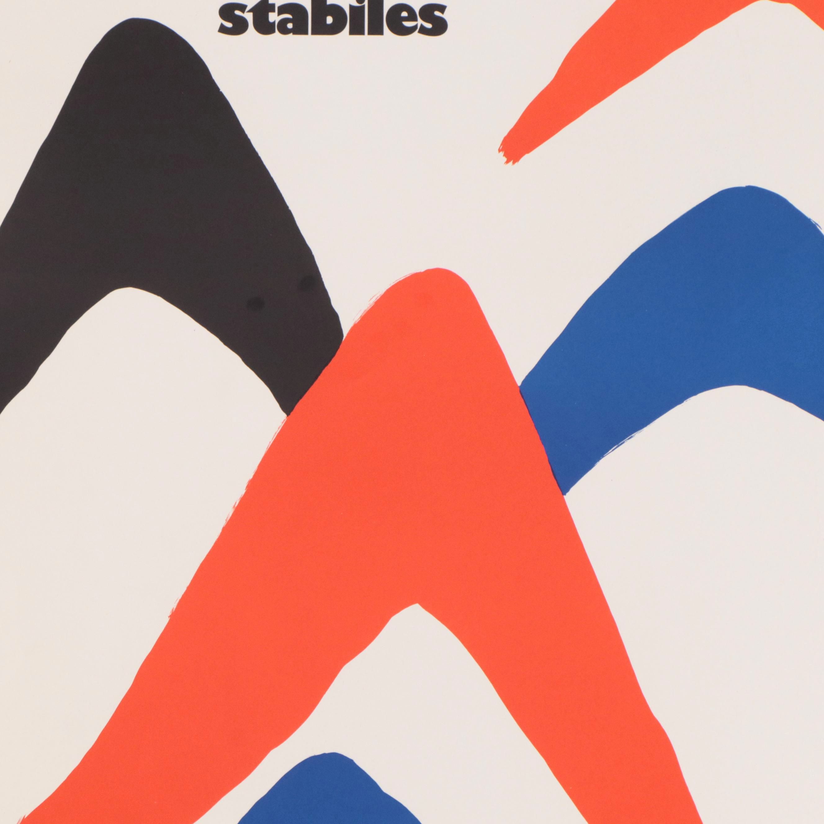 Alexander Calder Color Lithograph Poster for Galerie Maeght, 1971