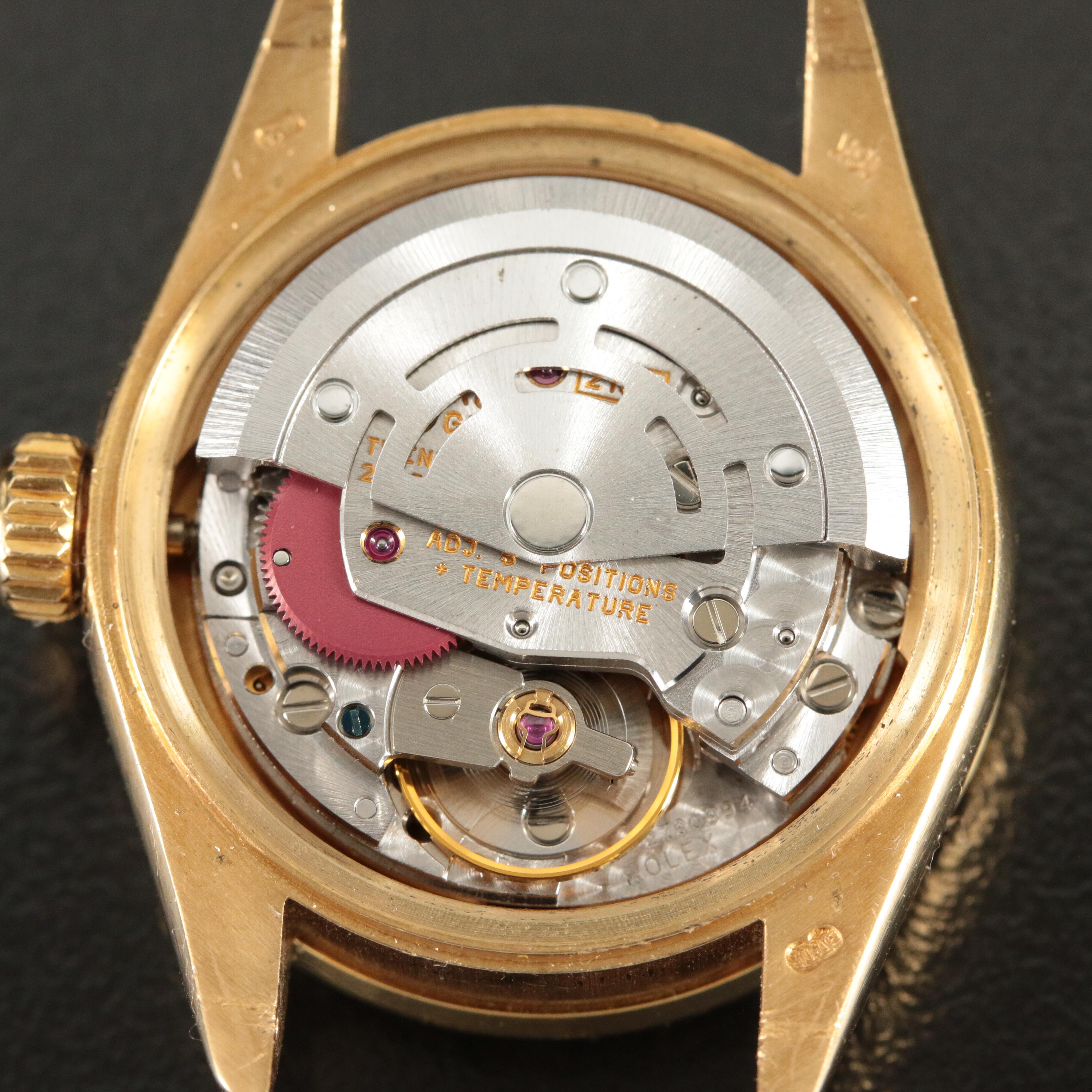 18K Rolex 1991 Custom Diamond Dial and Bezel Datejust President Watch