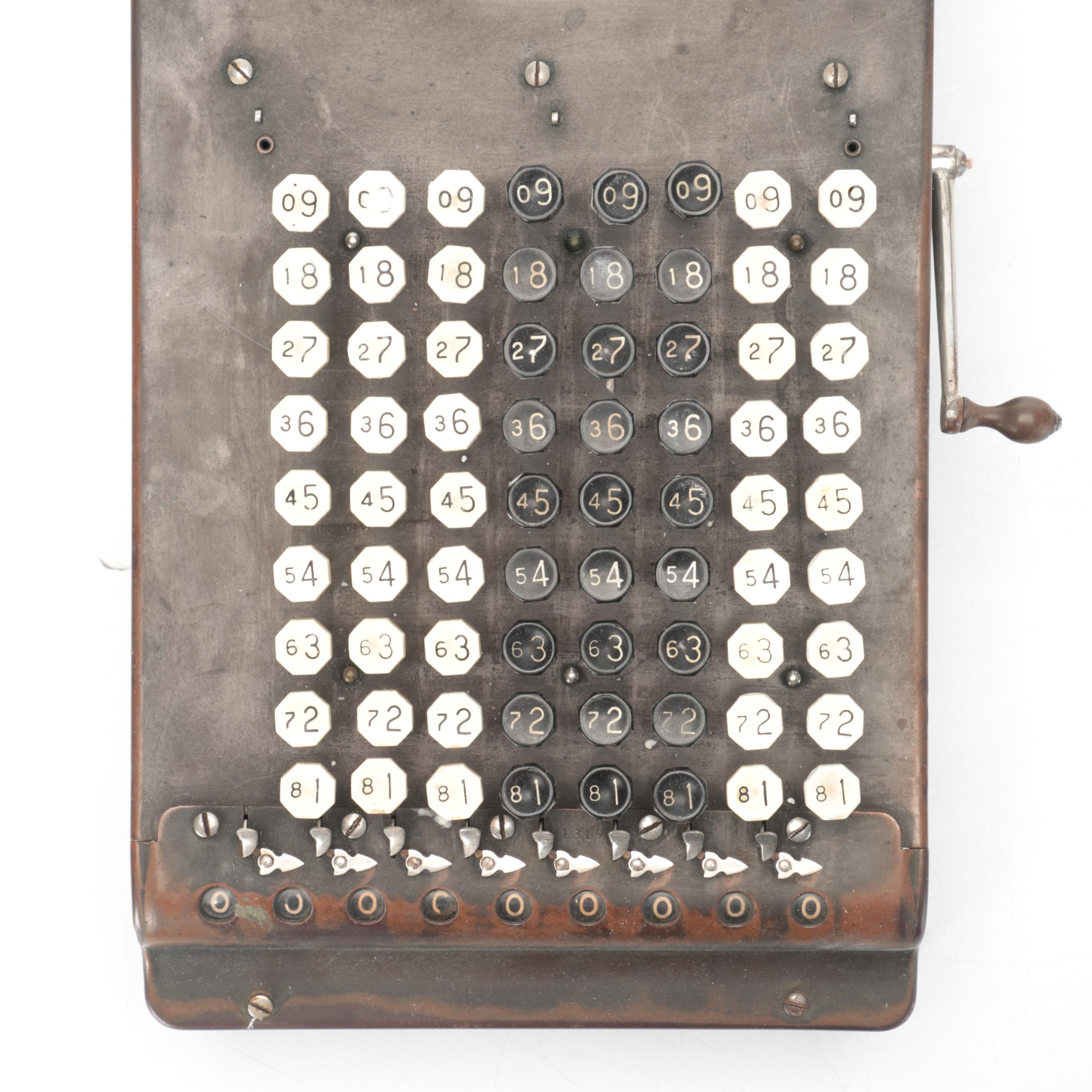 Felt & Tarrant Comptometer, Early 20th Century