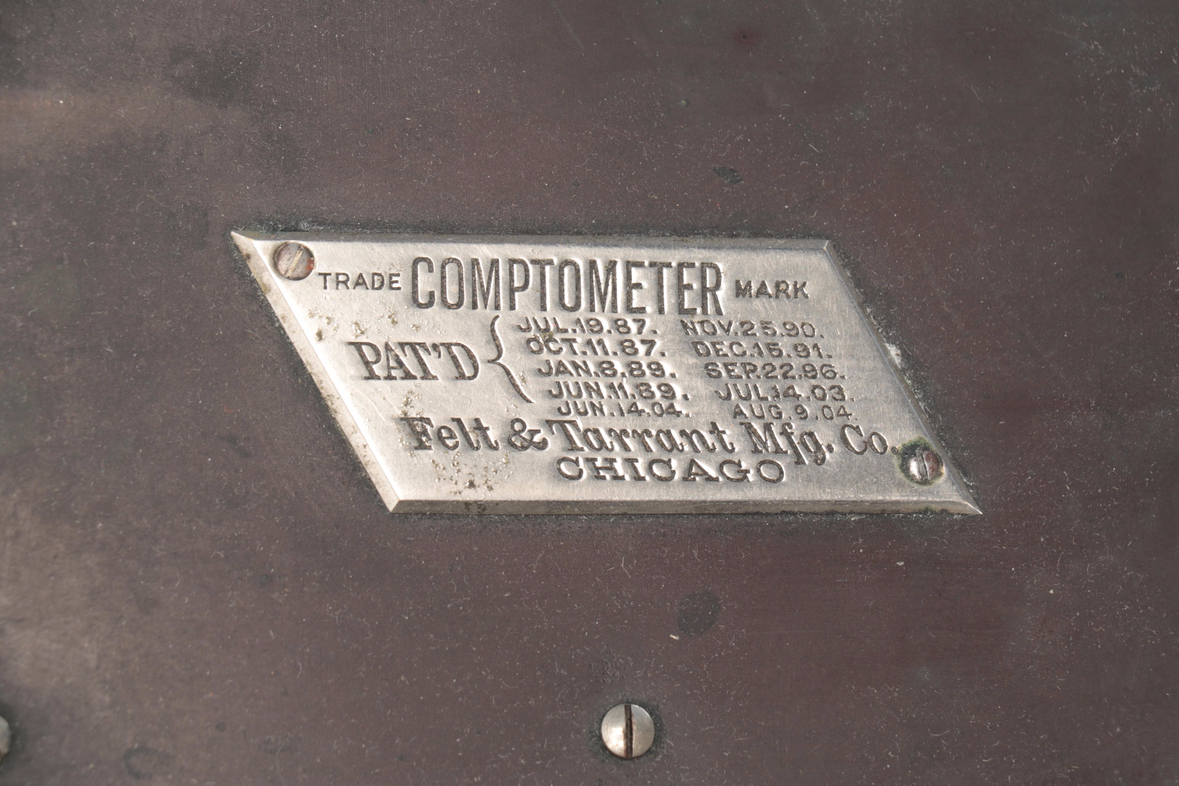 Felt & Tarrant Comptometer, Early 20th Century