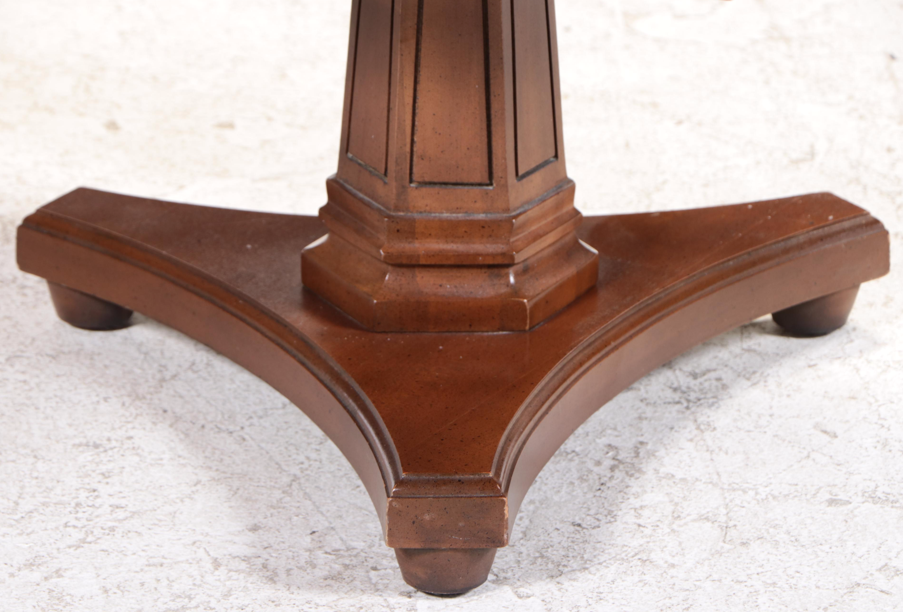 Broyhill Premier Italian Classic Walnut and Composite Marble Coffee Table