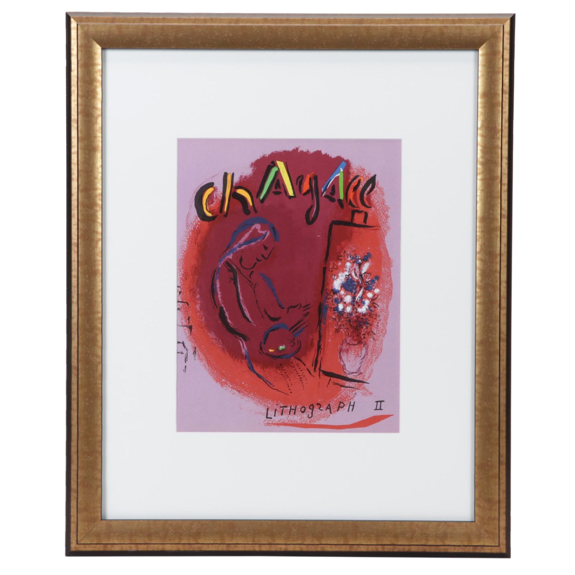 Marc Chagall Color Lithograph From "The Lithographs of Chagall," 1963