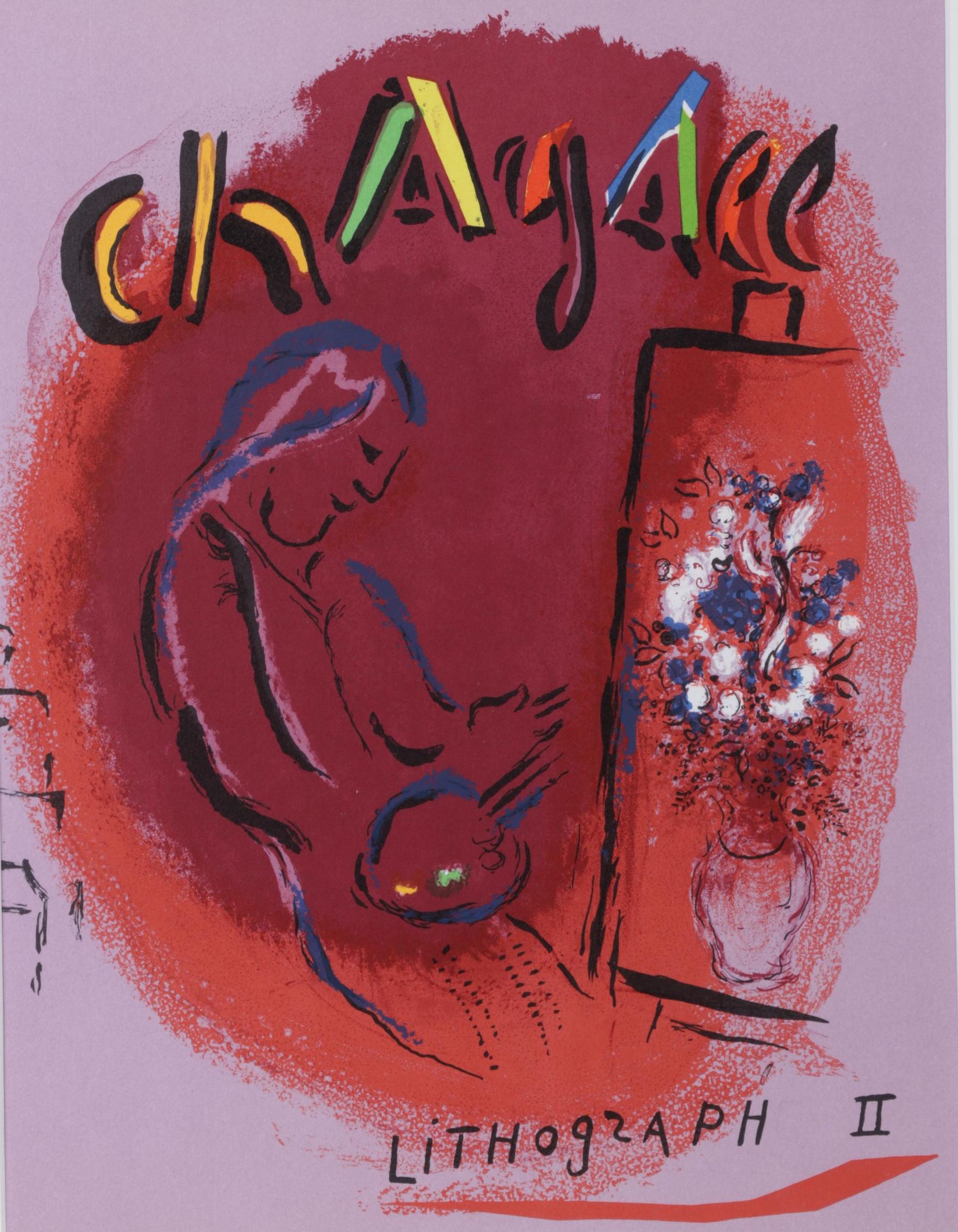 Marc Chagall Color Lithograph From "The Lithographs of Chagall," 1963